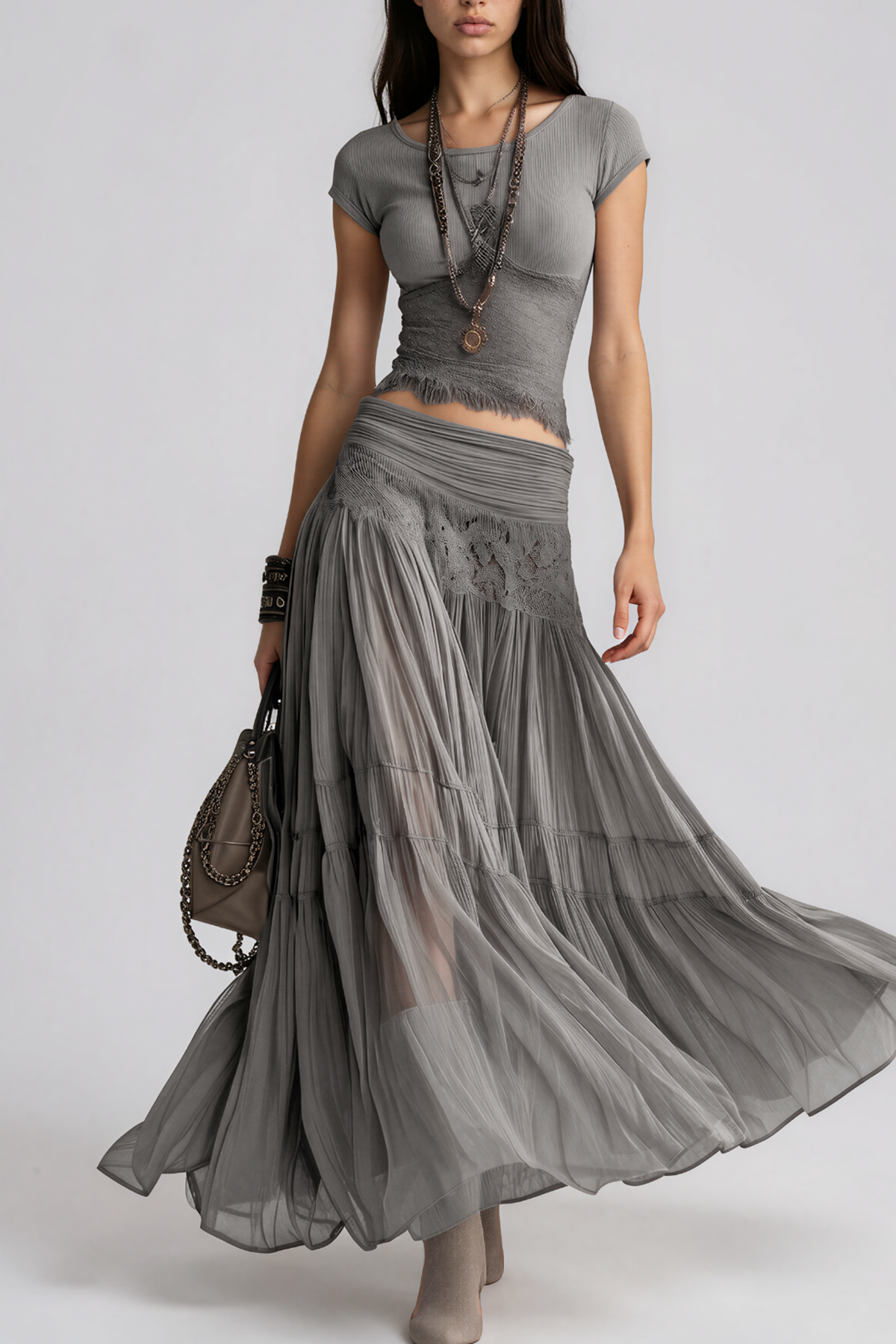 Kadience Kint Ruch Skirt Set