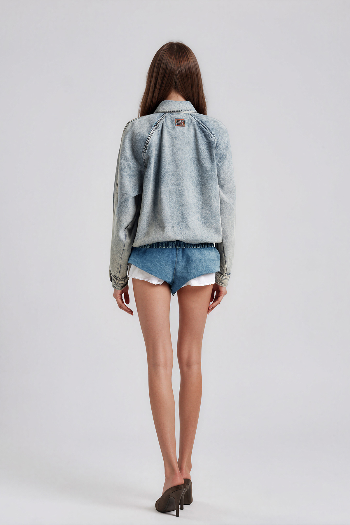 Kagiso Denim Bubble Shorts 