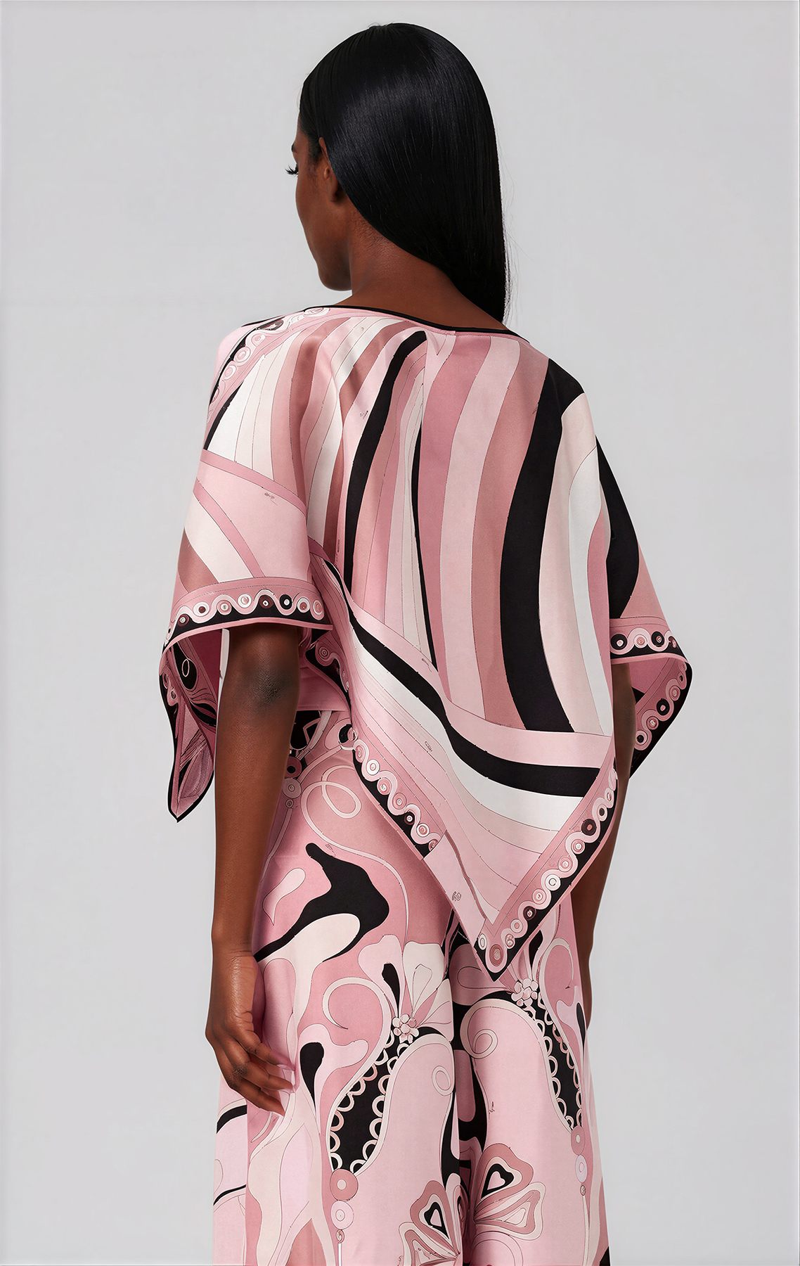 Kahua One Shoulder Print Pants Set