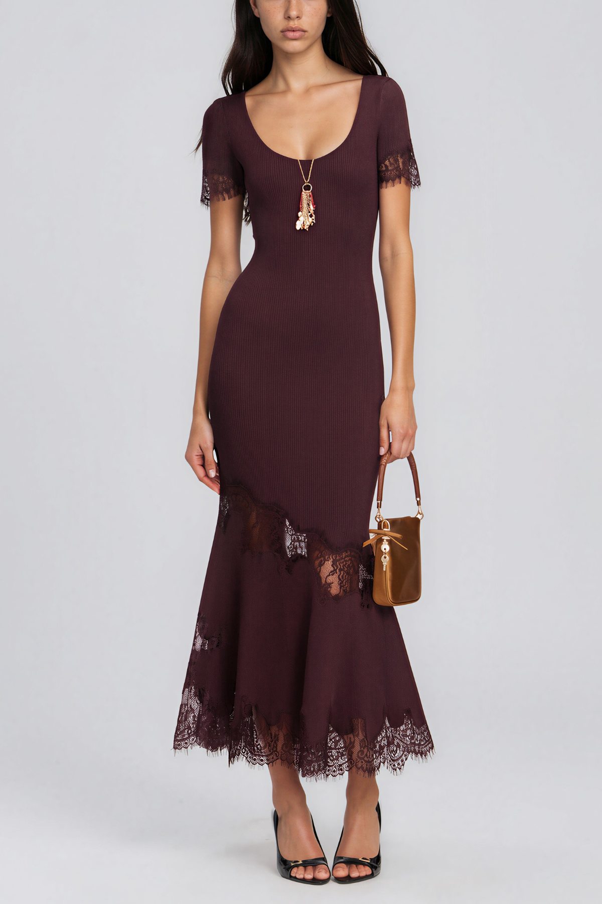 Kaif Mermaid Lace Maxi Dress