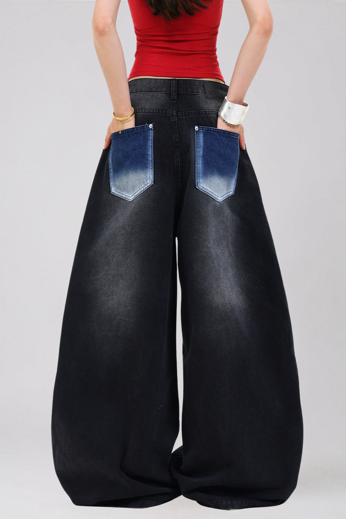 Kailas Graffiti Deconstruct Baggy Jeans