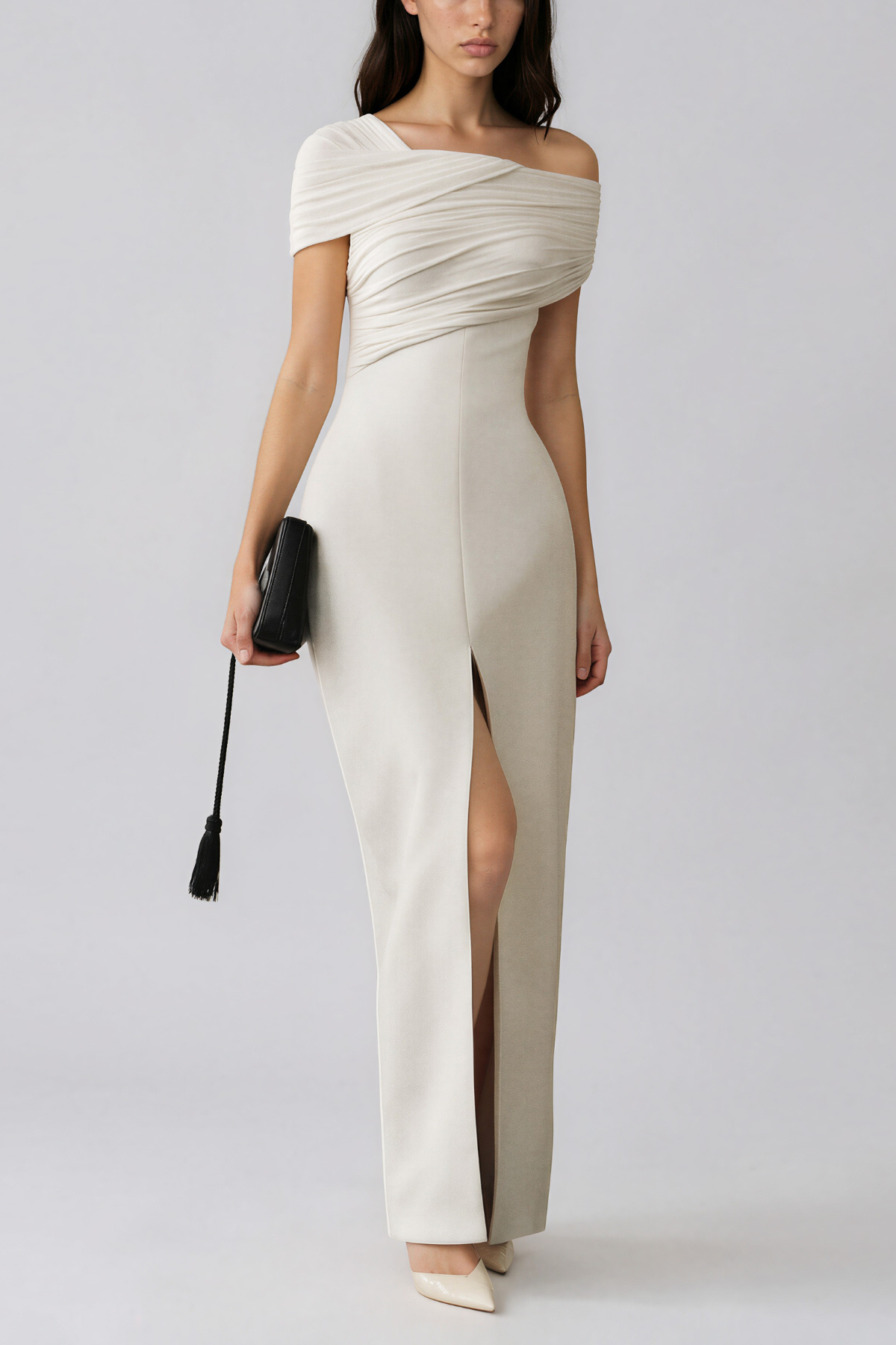 Kaipo One Shoulder Split Maxi Dress