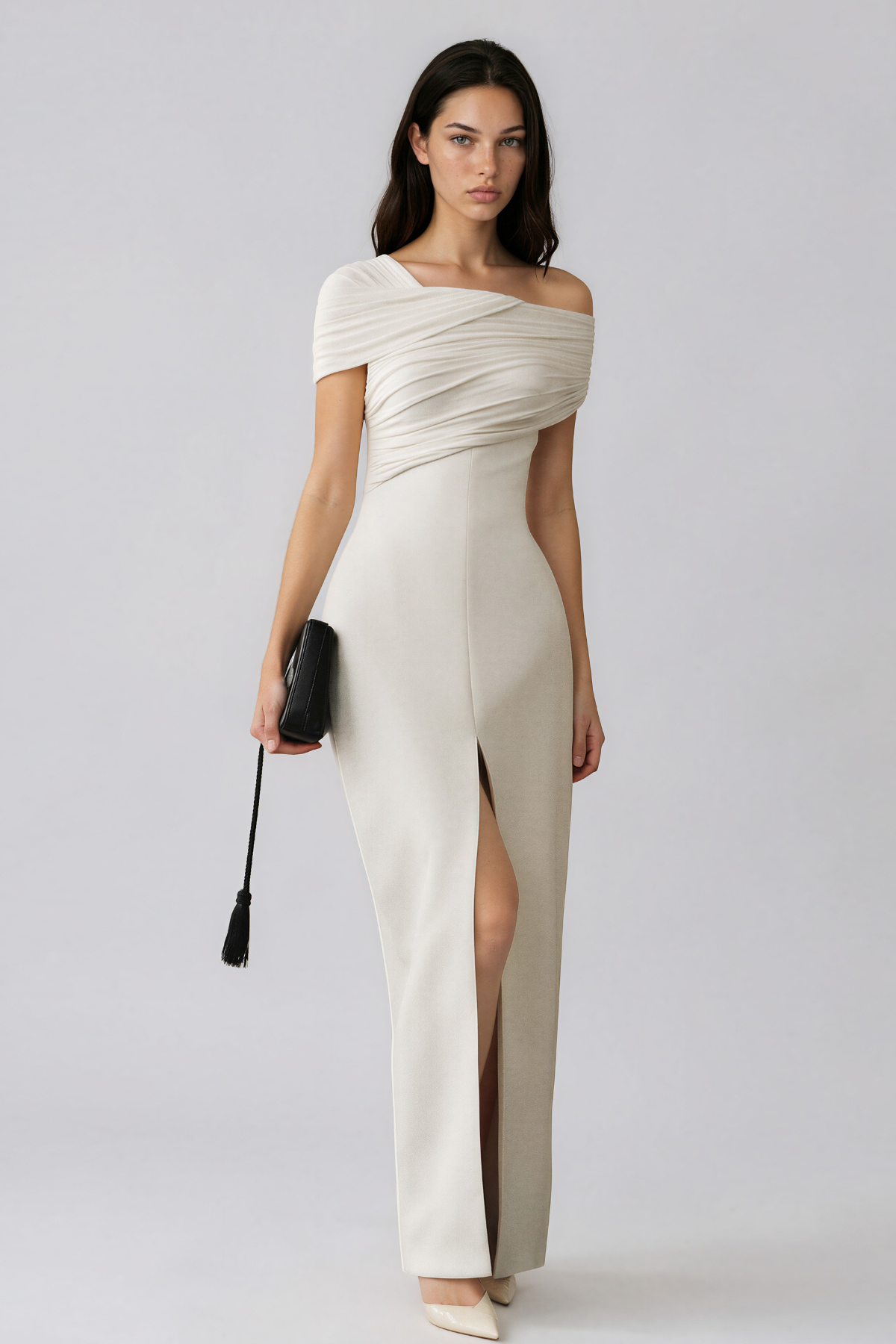Kaipo One Shoulder Split Maxi Dress