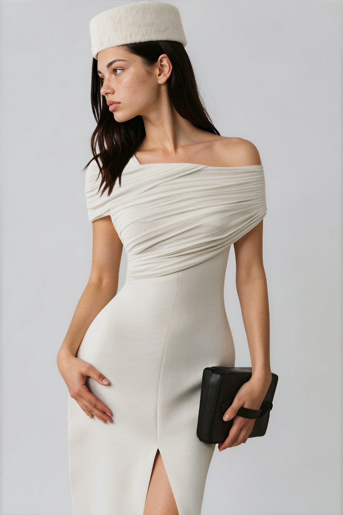 Kaipo One Shoulder Split Maxi Dress