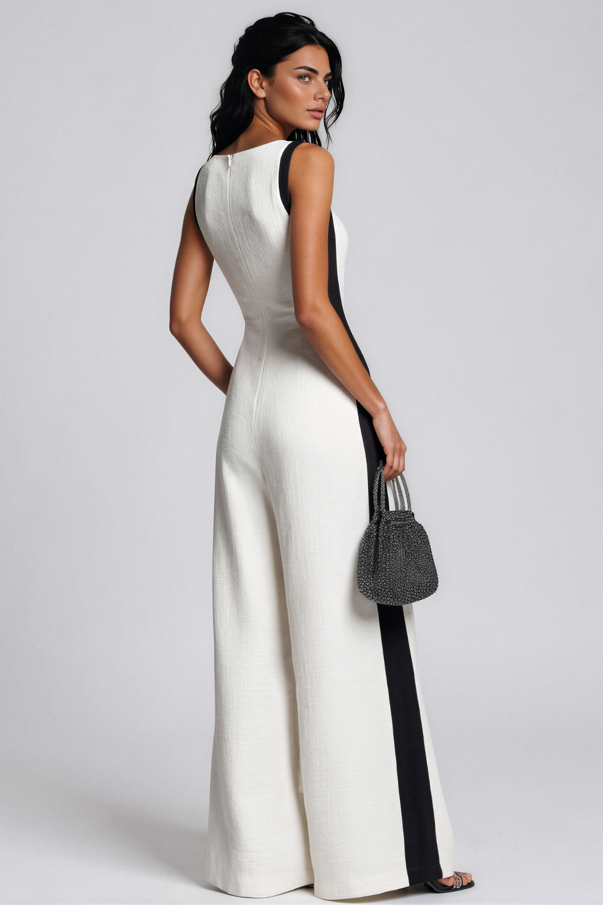 Kalani Plunge Colorblock Jumpsuit