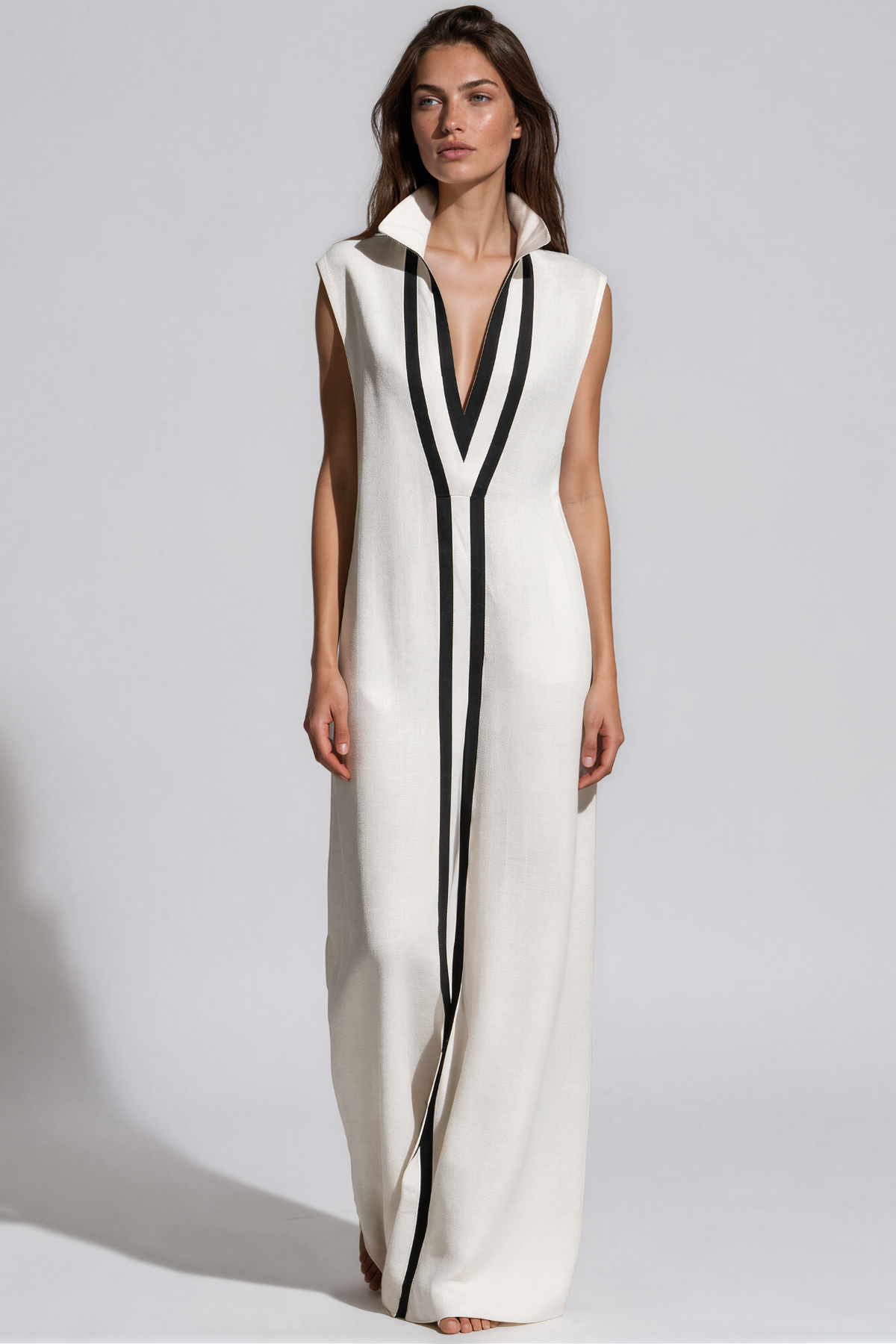 Kalani Plunge Colorblock Maxi Dress