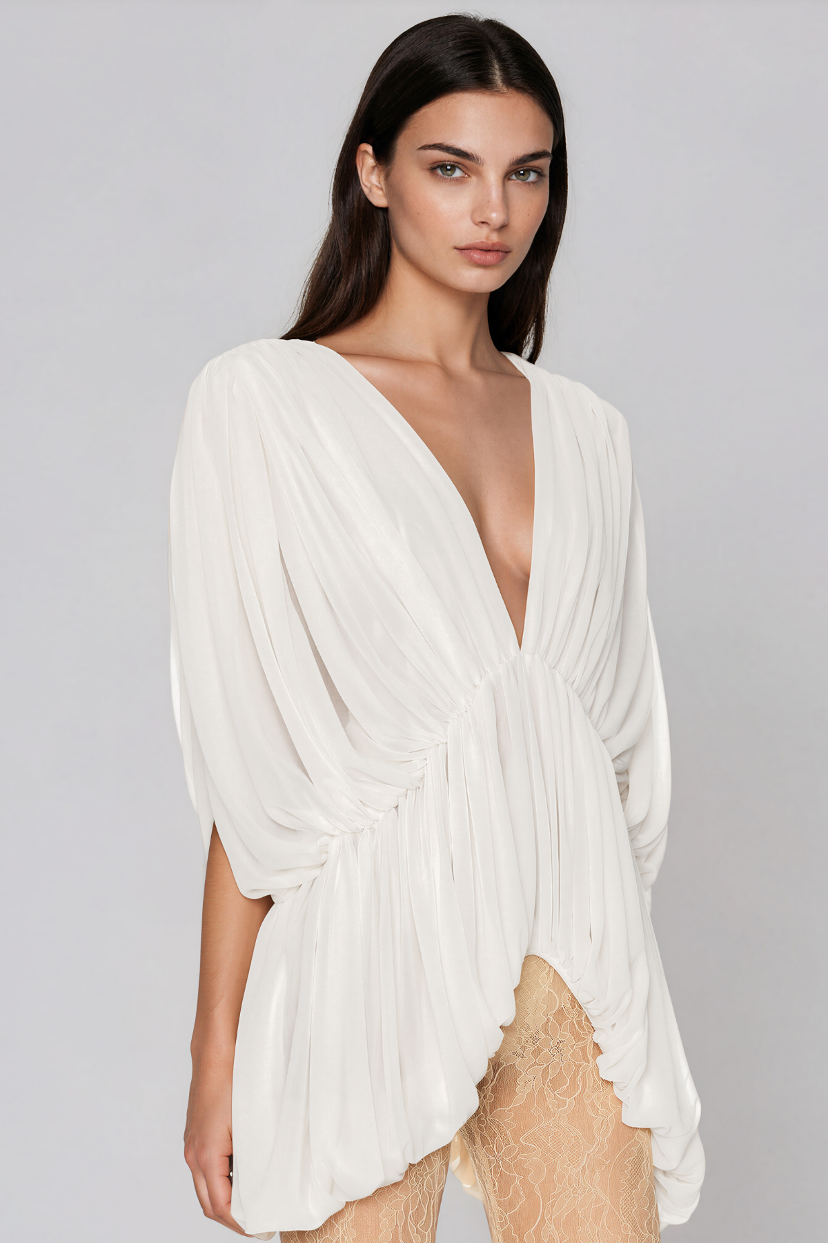 Kalena Plunge Draped Top