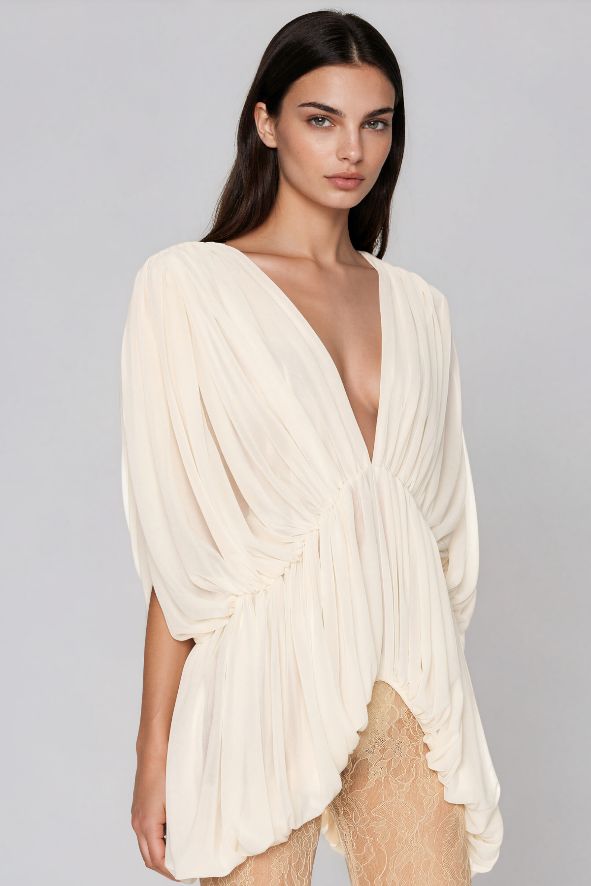 Kalena Plunge Draped Top
