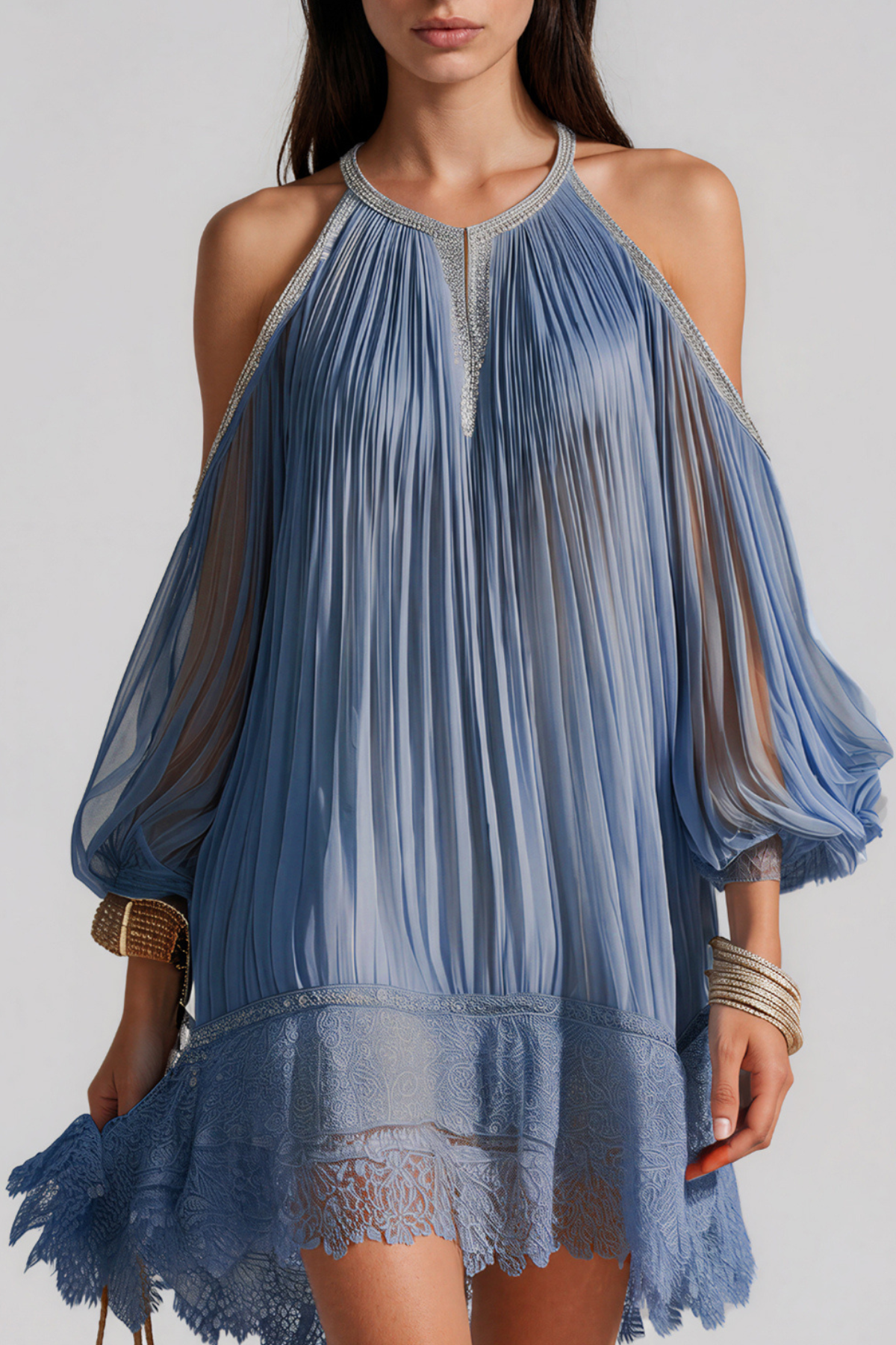 Kalenna Ruch Lace Mini Dress