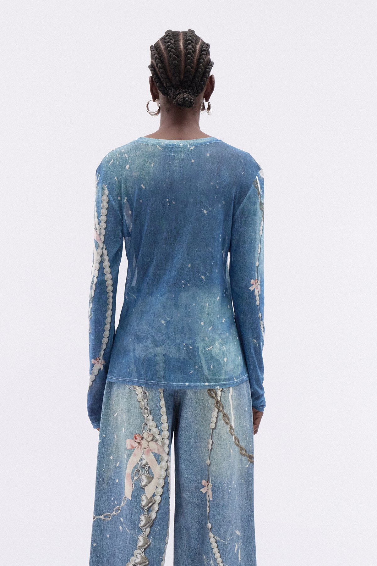 Kalil Pearl Splattered Top