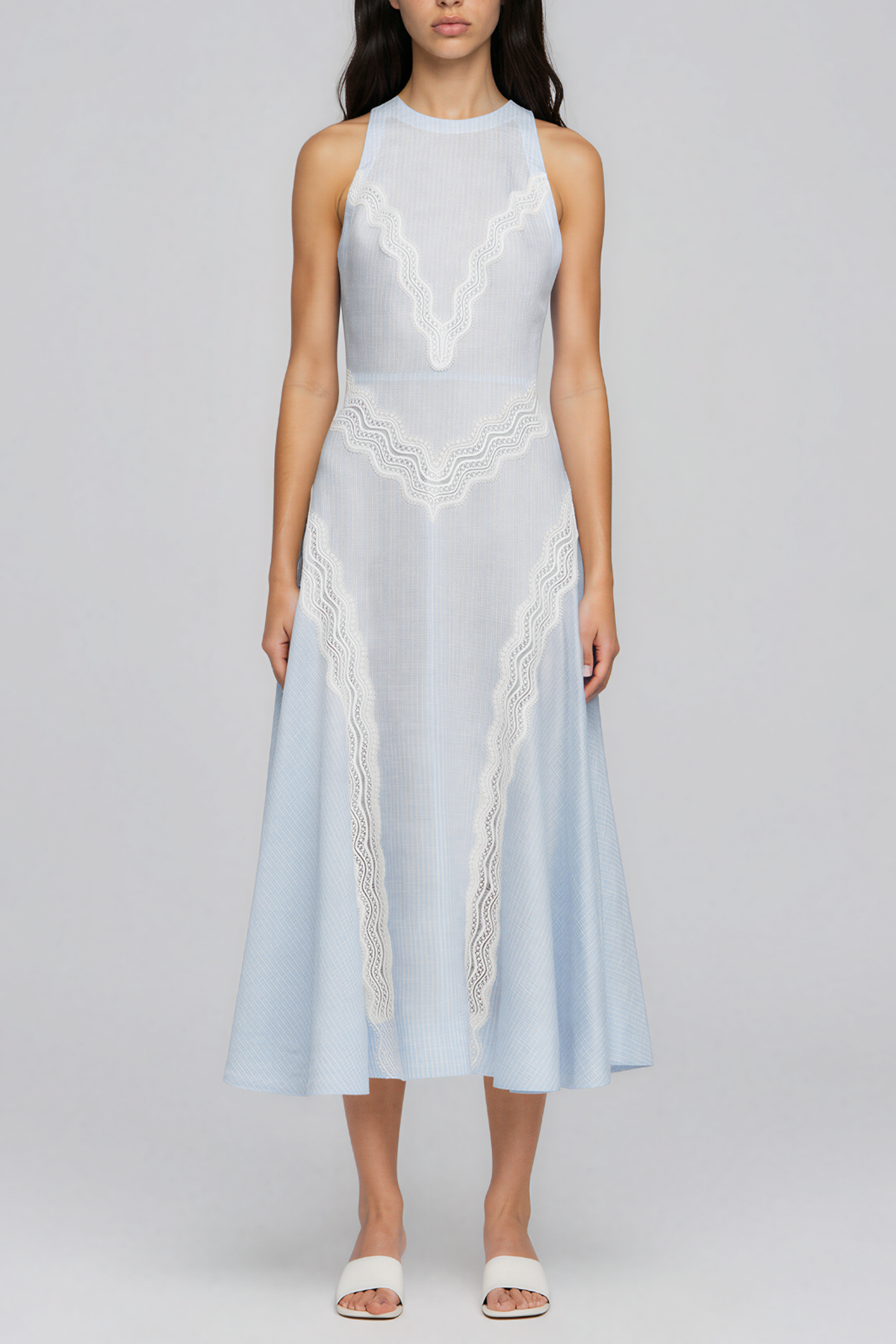 Kalina Sleeveless Cutout Lace Maxi Dress