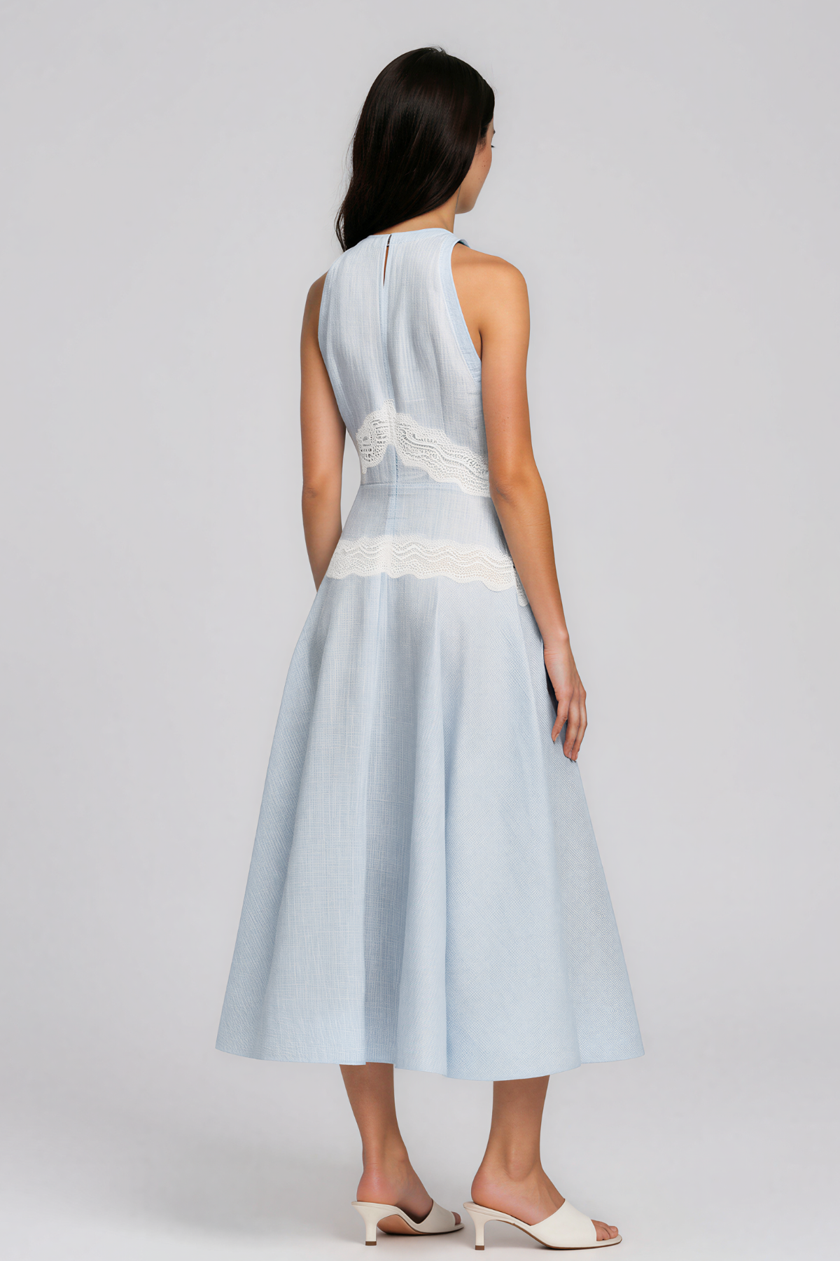 Kalina Sleeveless Cutout Lace Maxi Dress