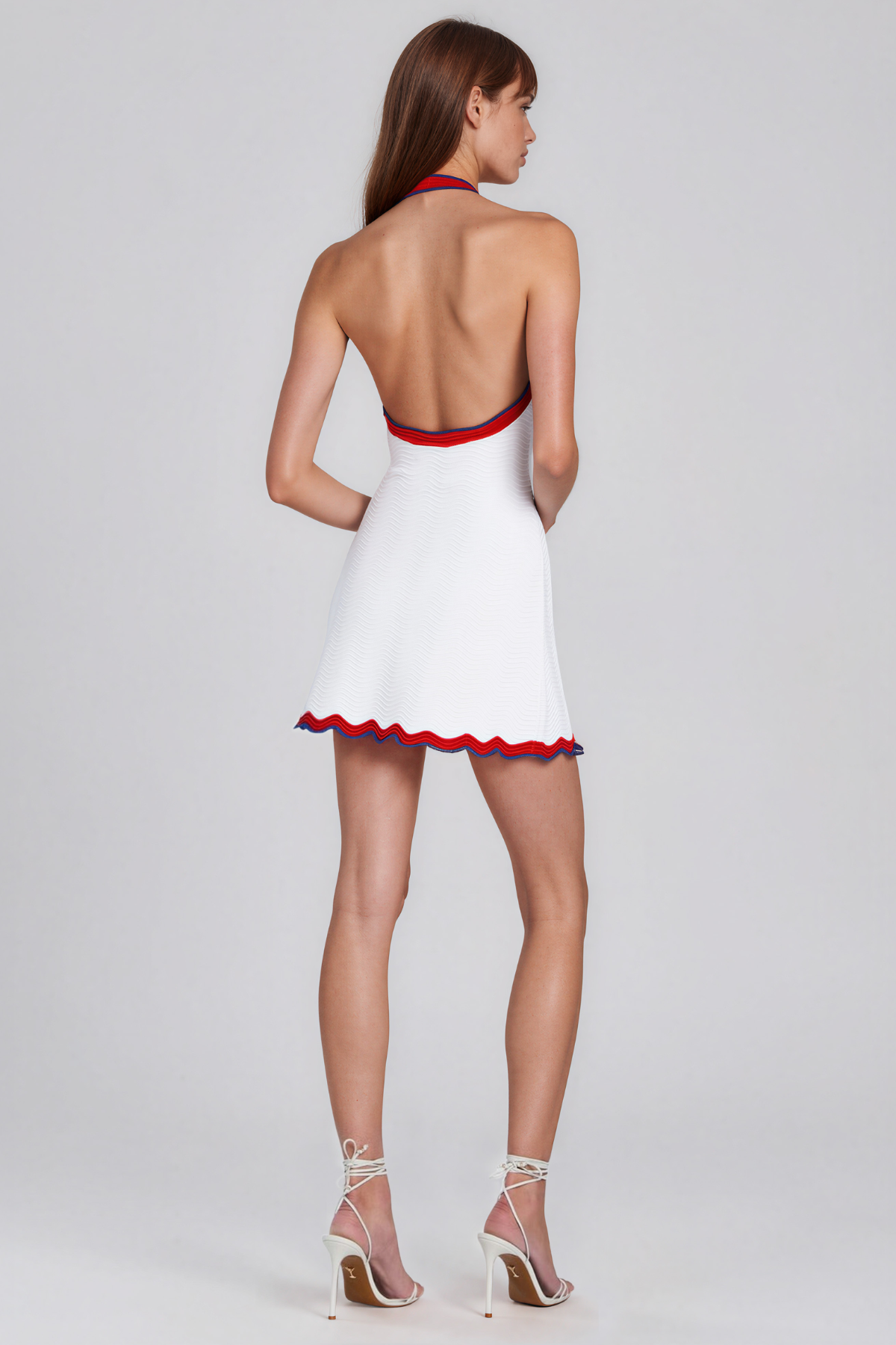 Kalle Halter Neck Knit Mini Dress