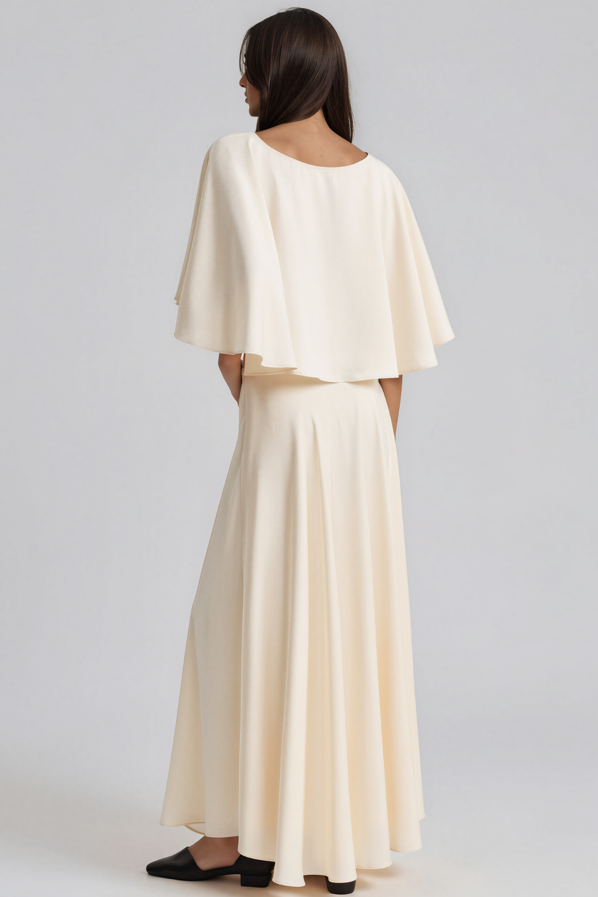 Kamau Cape Sleeve Skirt Set