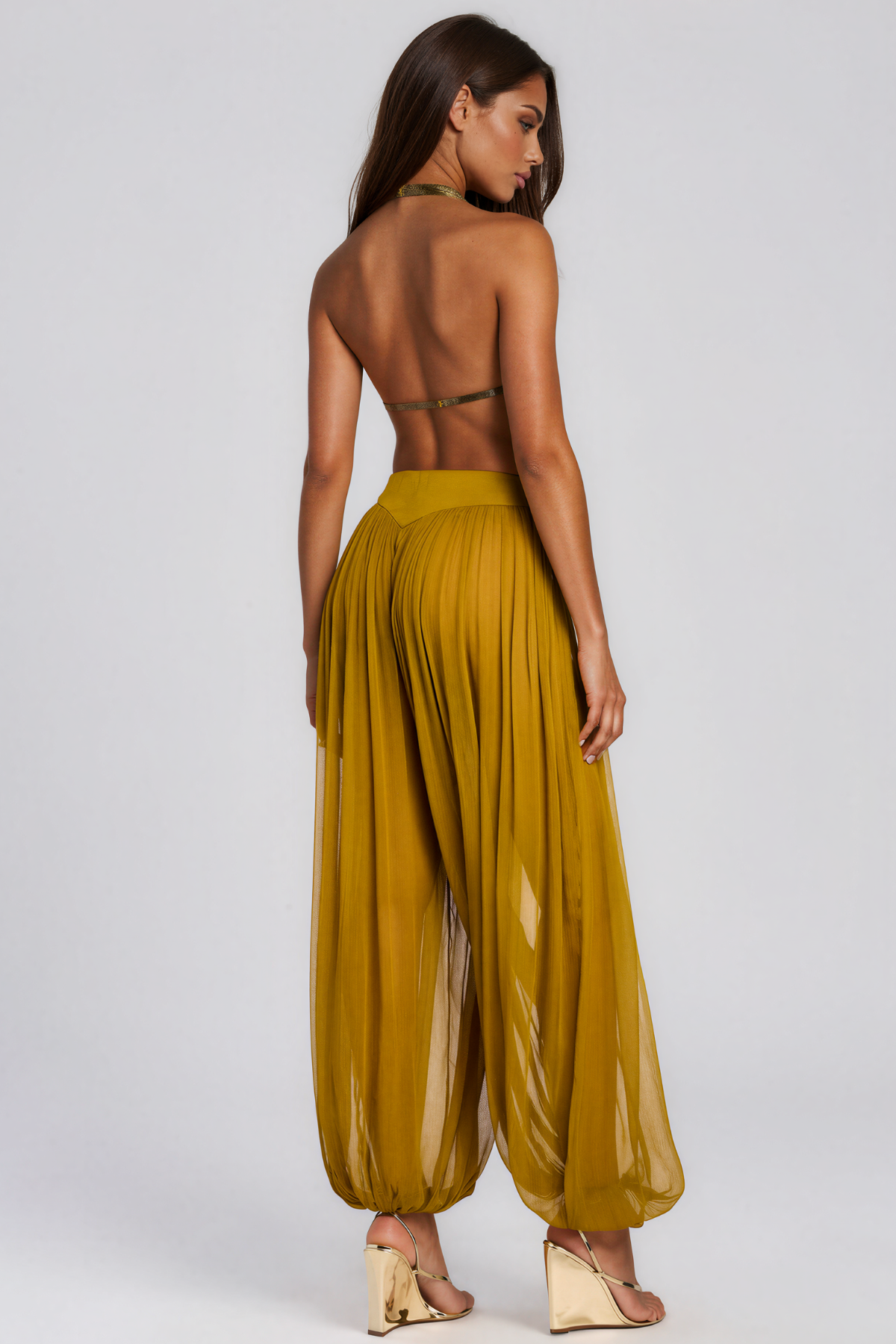 Kamilah Halter Neck Fringe Pants Set
