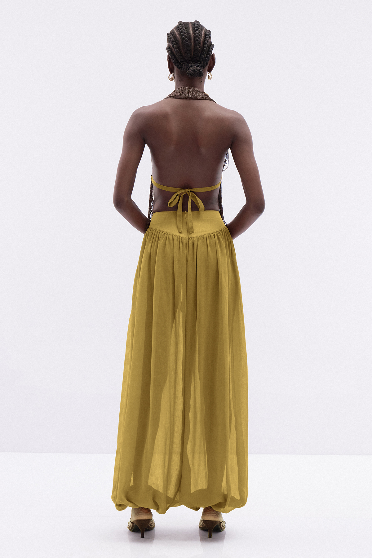 Kamilah Halter Neck Fringe Pants Set