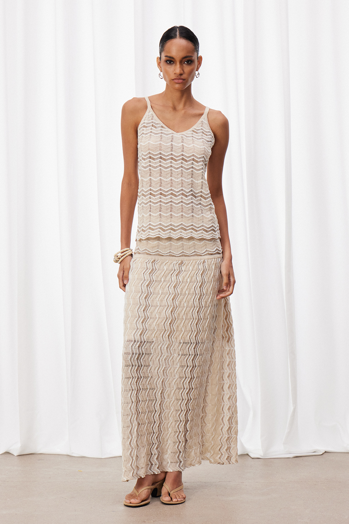 Kanak Stripe Skirt Set