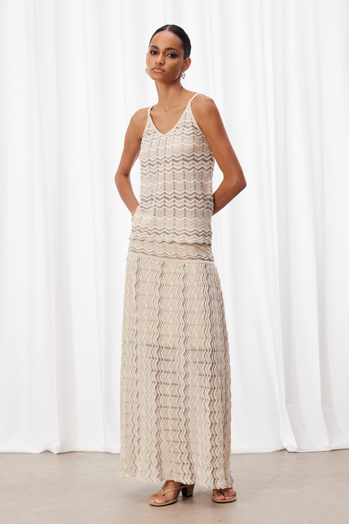 Kanak Stripe Skirt Set