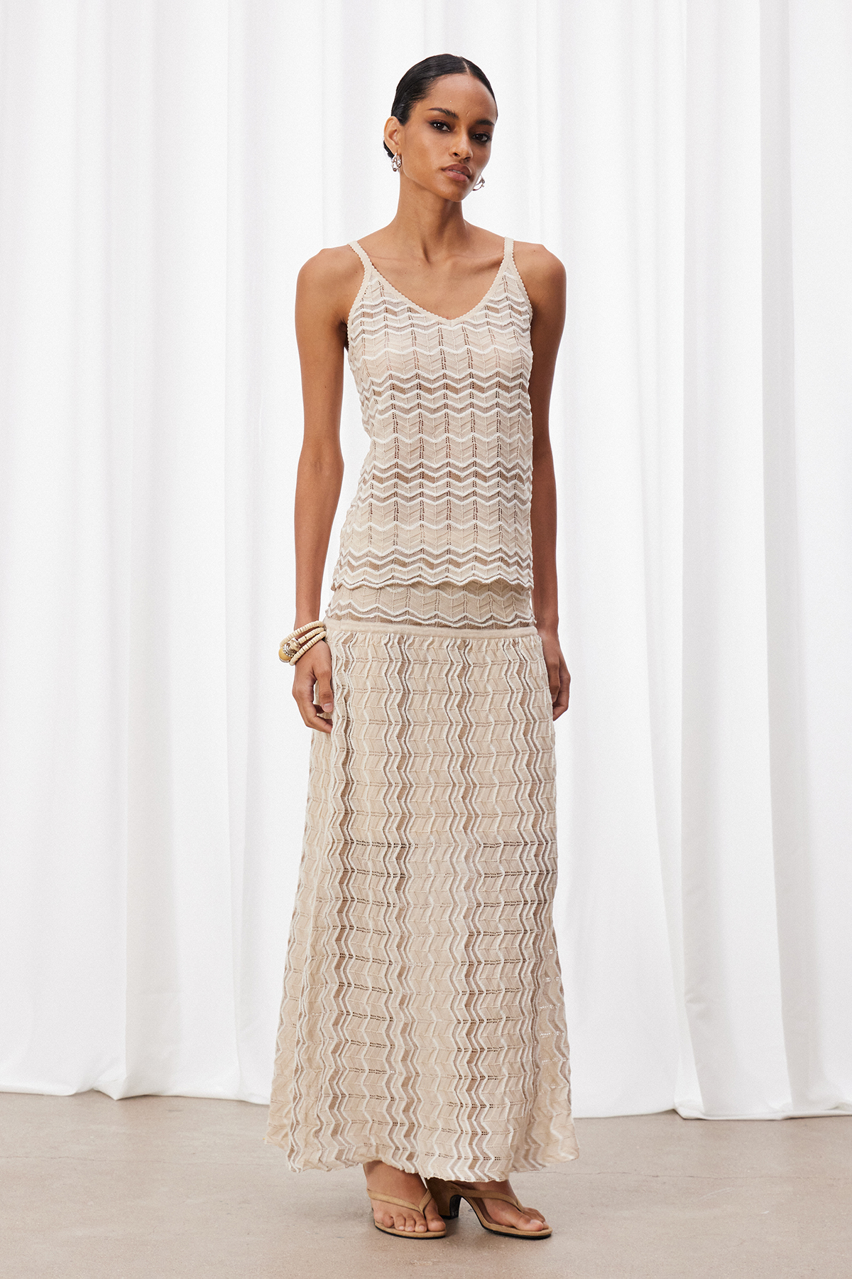 Kanak Stripe Skirt Set