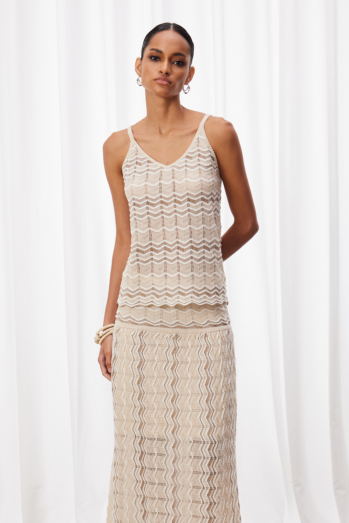 Kanak Stripe Skirt Set
