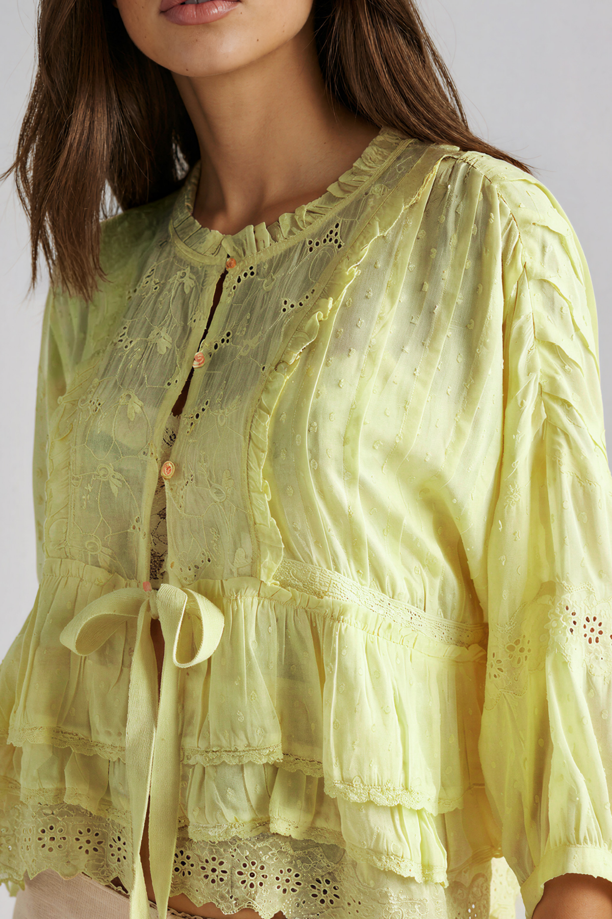 Kande Ruffle Floral Shirt