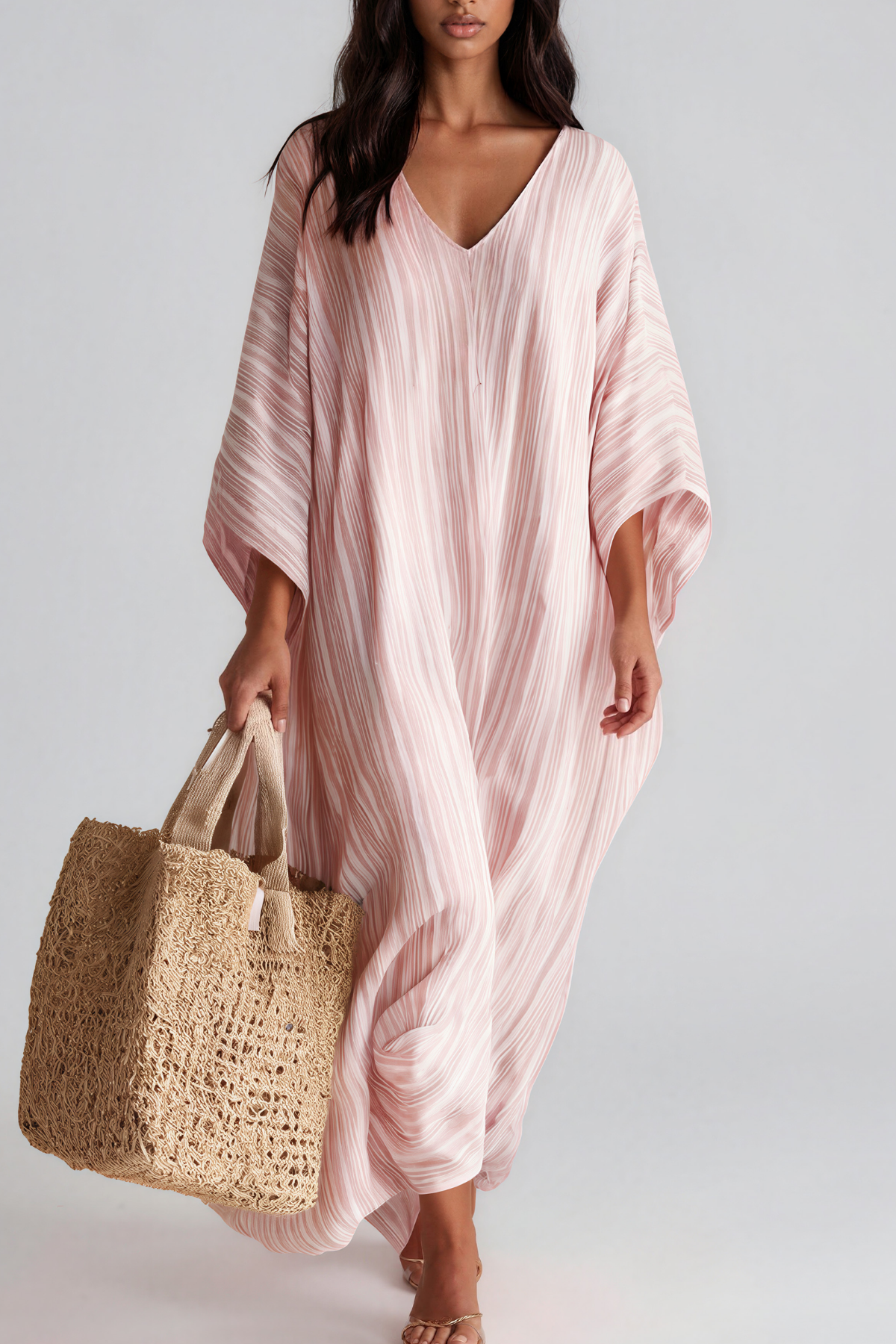 Kandoro V Neck Stripe Maxi Dress
