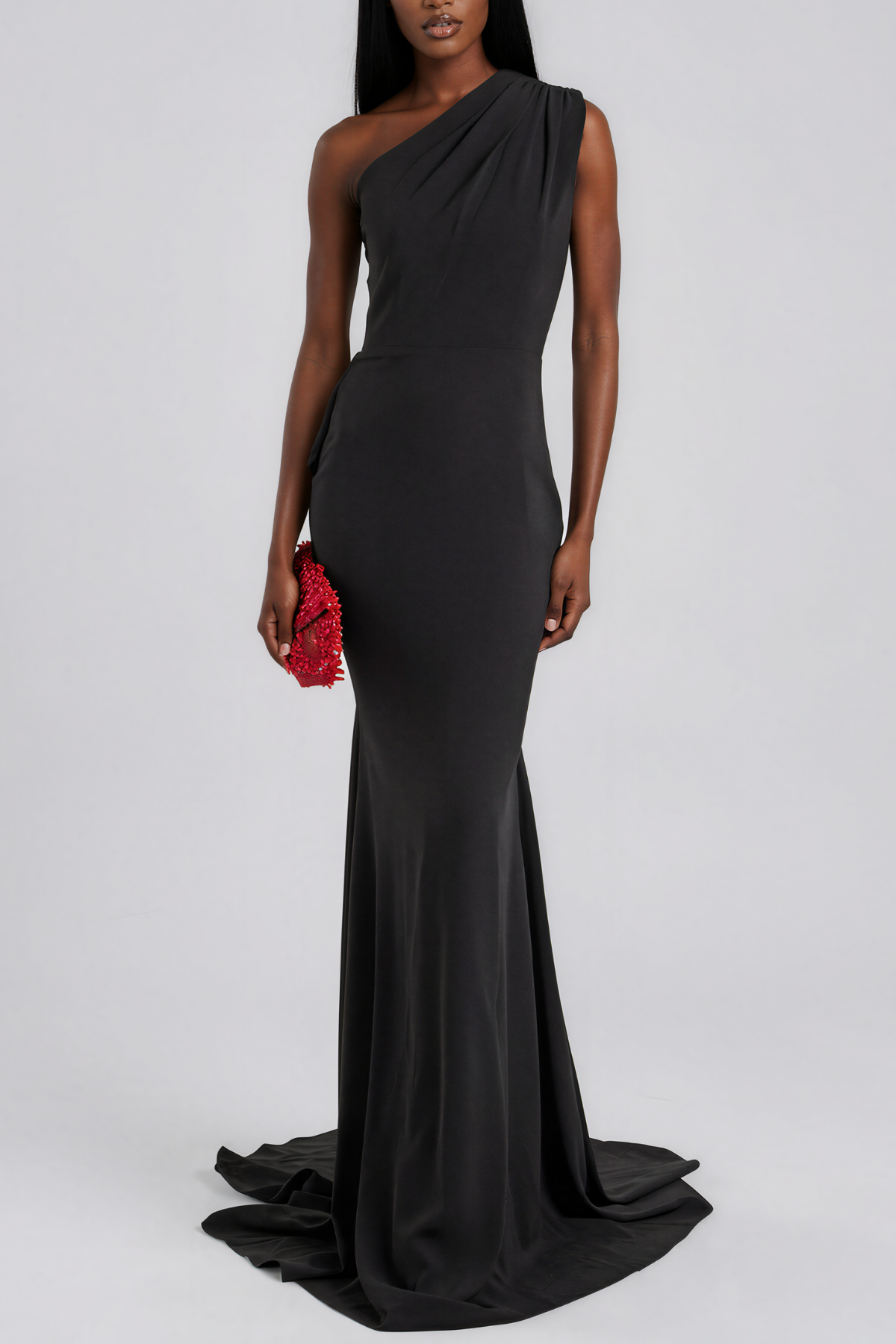 Kaniela One Shoulder Draped Maxi Dress
