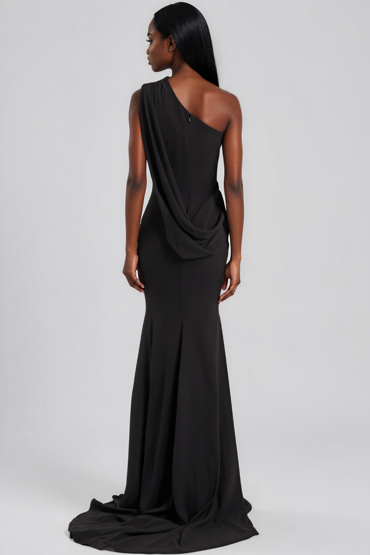 Kaniela One Shoulder Draped Maxi Dress
