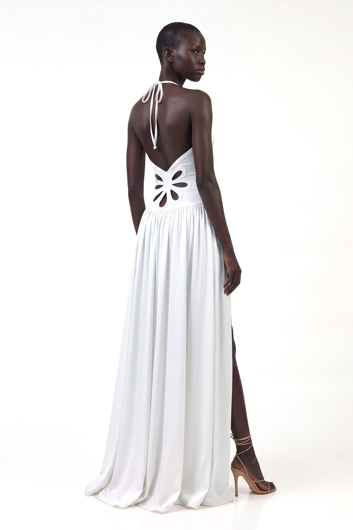 Kantana Spaghetti Cutout Split Maxi Dress
