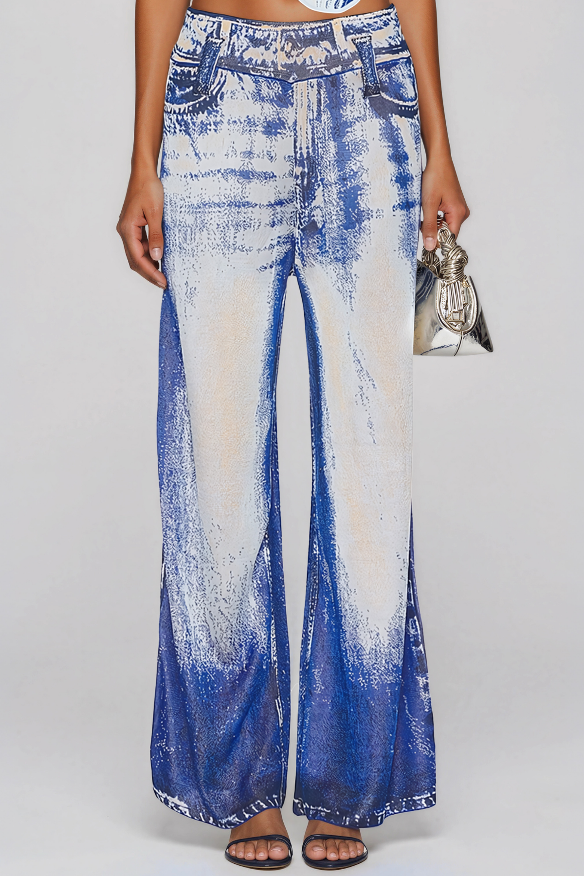 Kanye Bleached Tie Dye Jeans