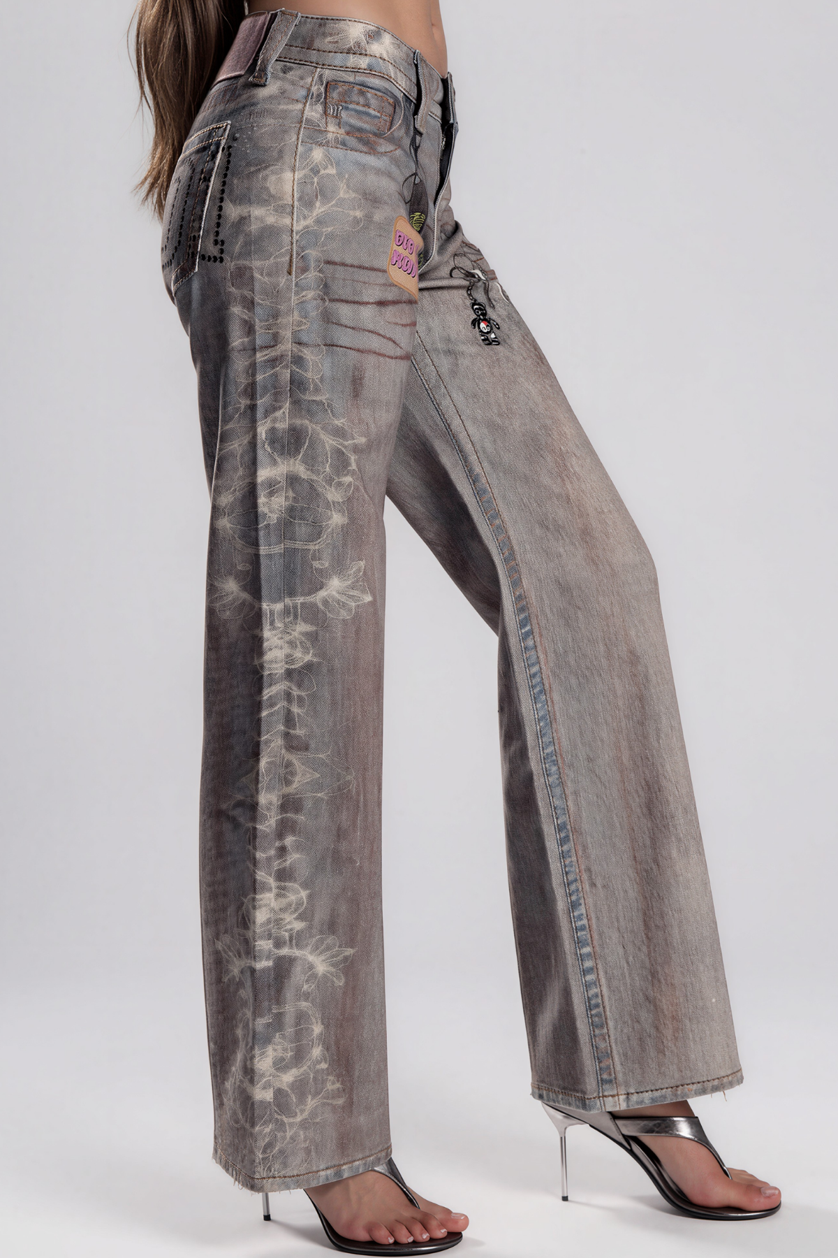 Kaoru Print Straight Jeans