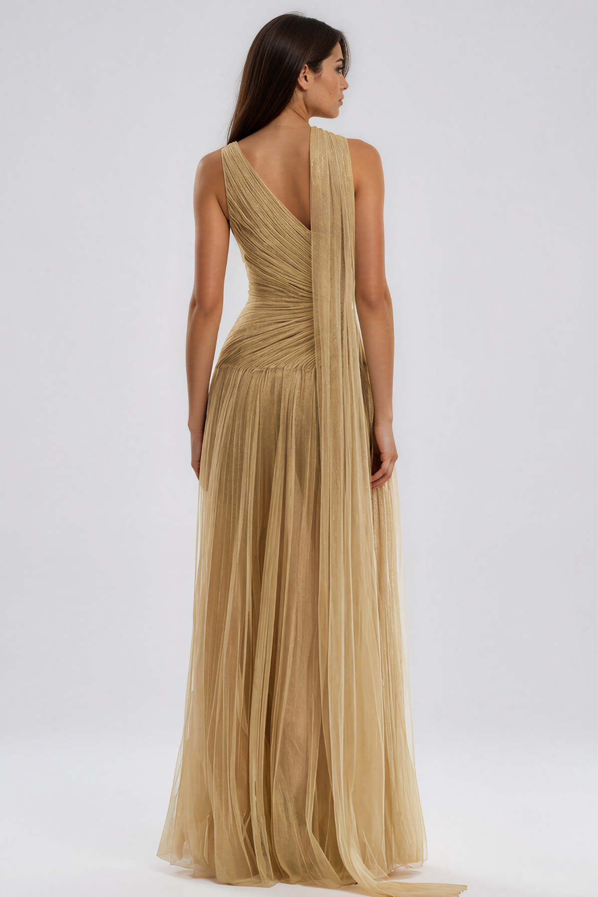 Karimah Draped Scarf Maxi Dress