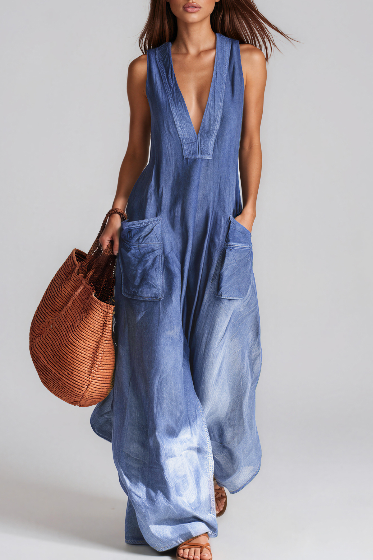 Karisse V Neck Jumpsuit