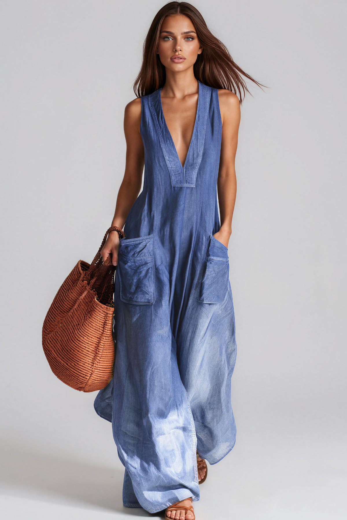 Karisse V Neck Jumpsuit