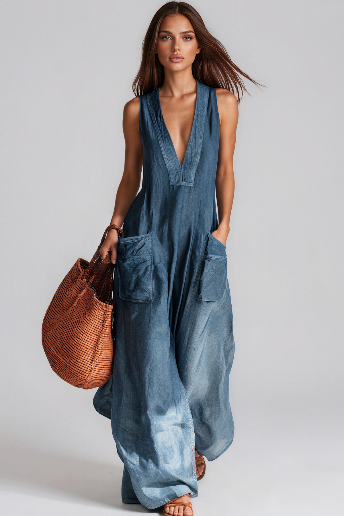 Karisse V Neck Jumpsuit
