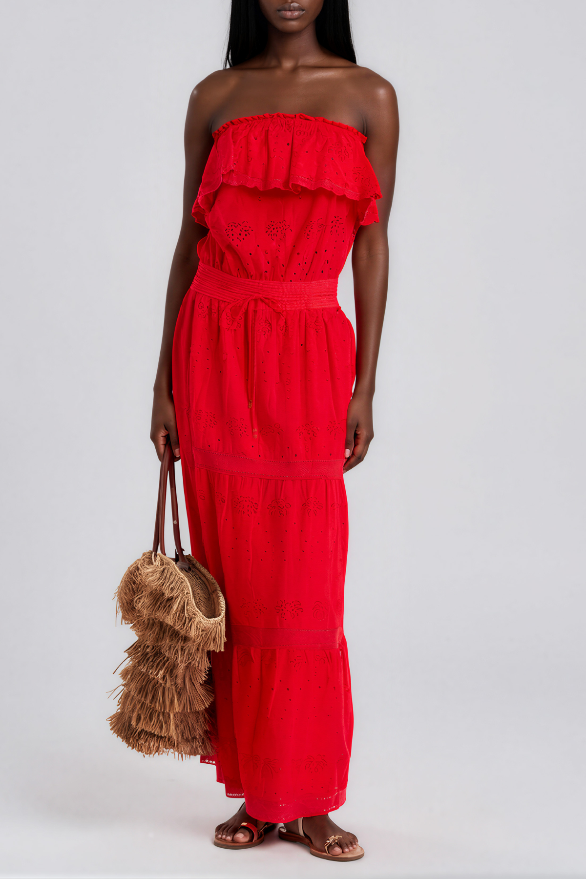 Karmiti Strapless Cutout Maxi Dress
