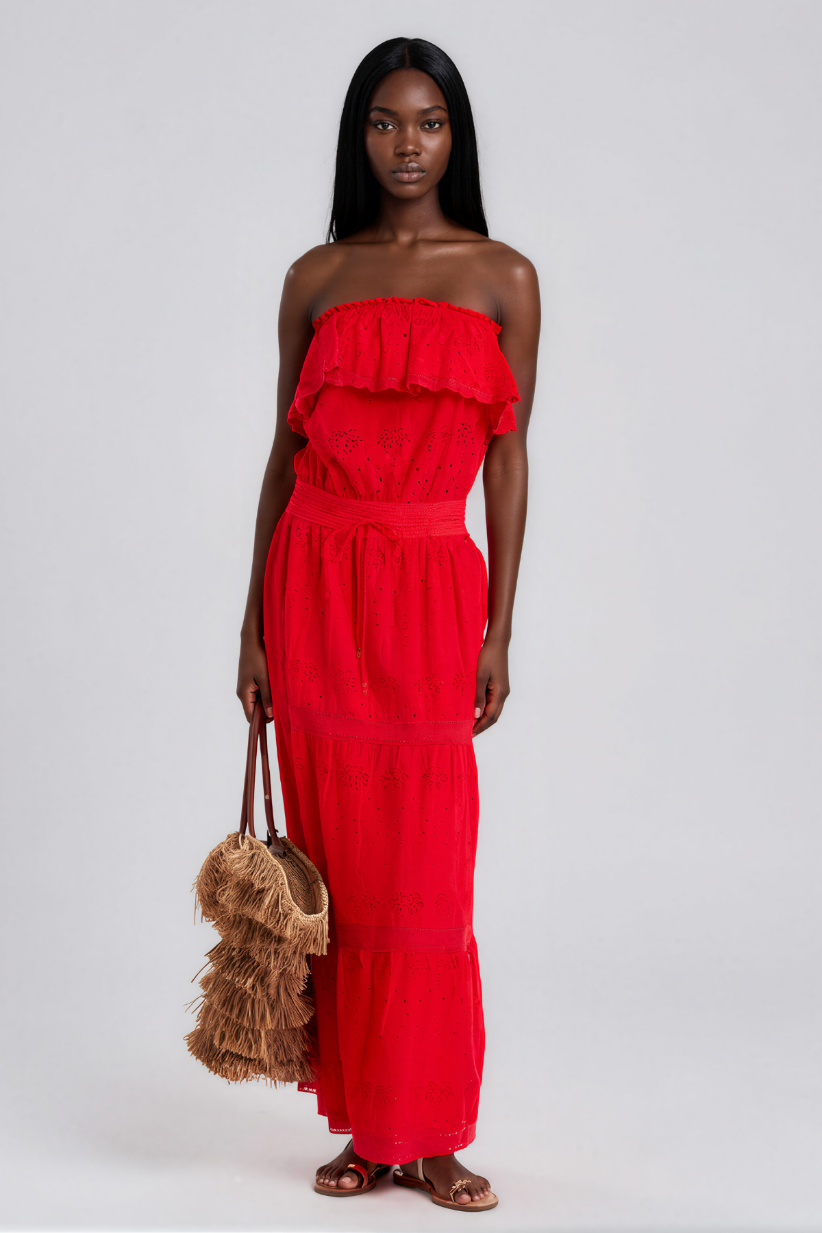 Karmiti Strapless Cutout Maxi Dress
