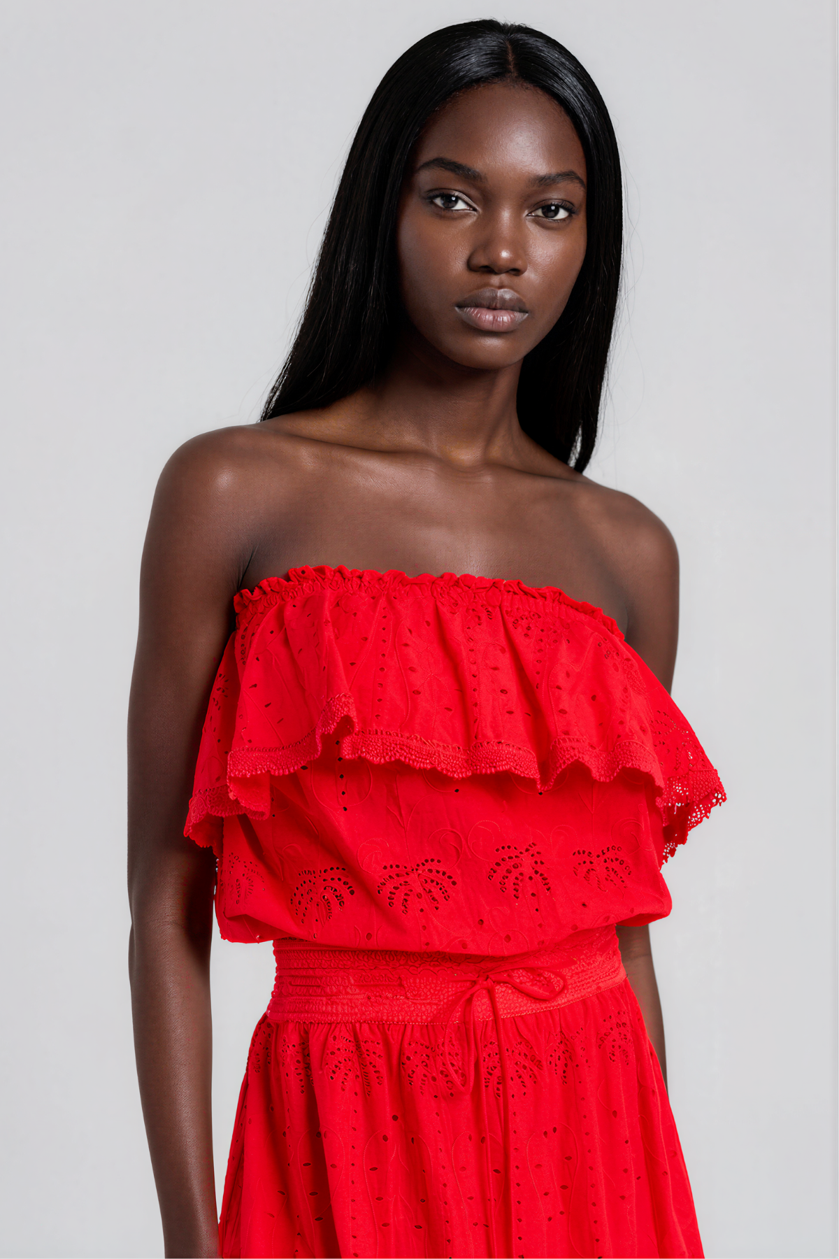 Karmiti Strapless Cutout Maxi Dress