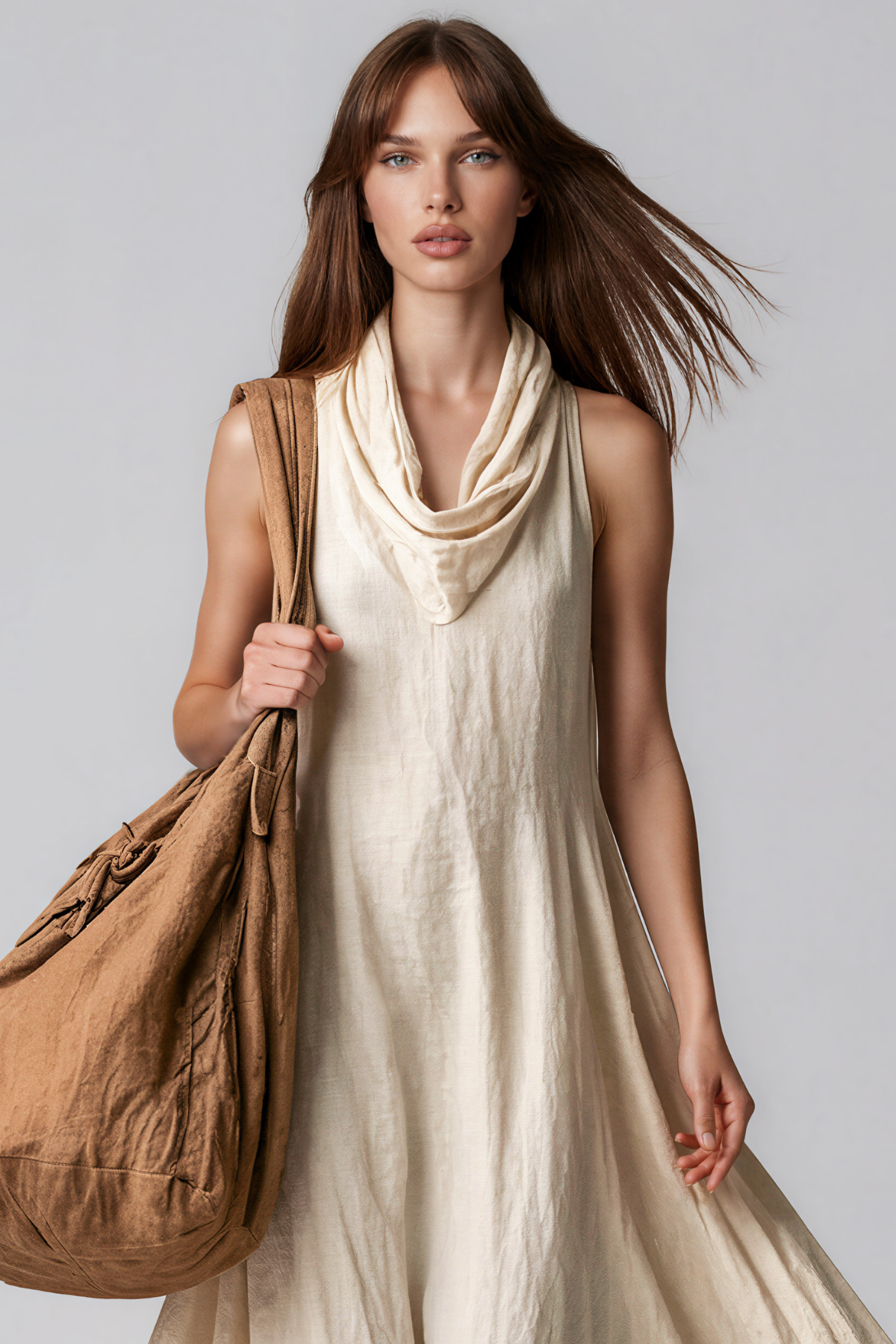 Karolina Cowl Neck Maxi Dress