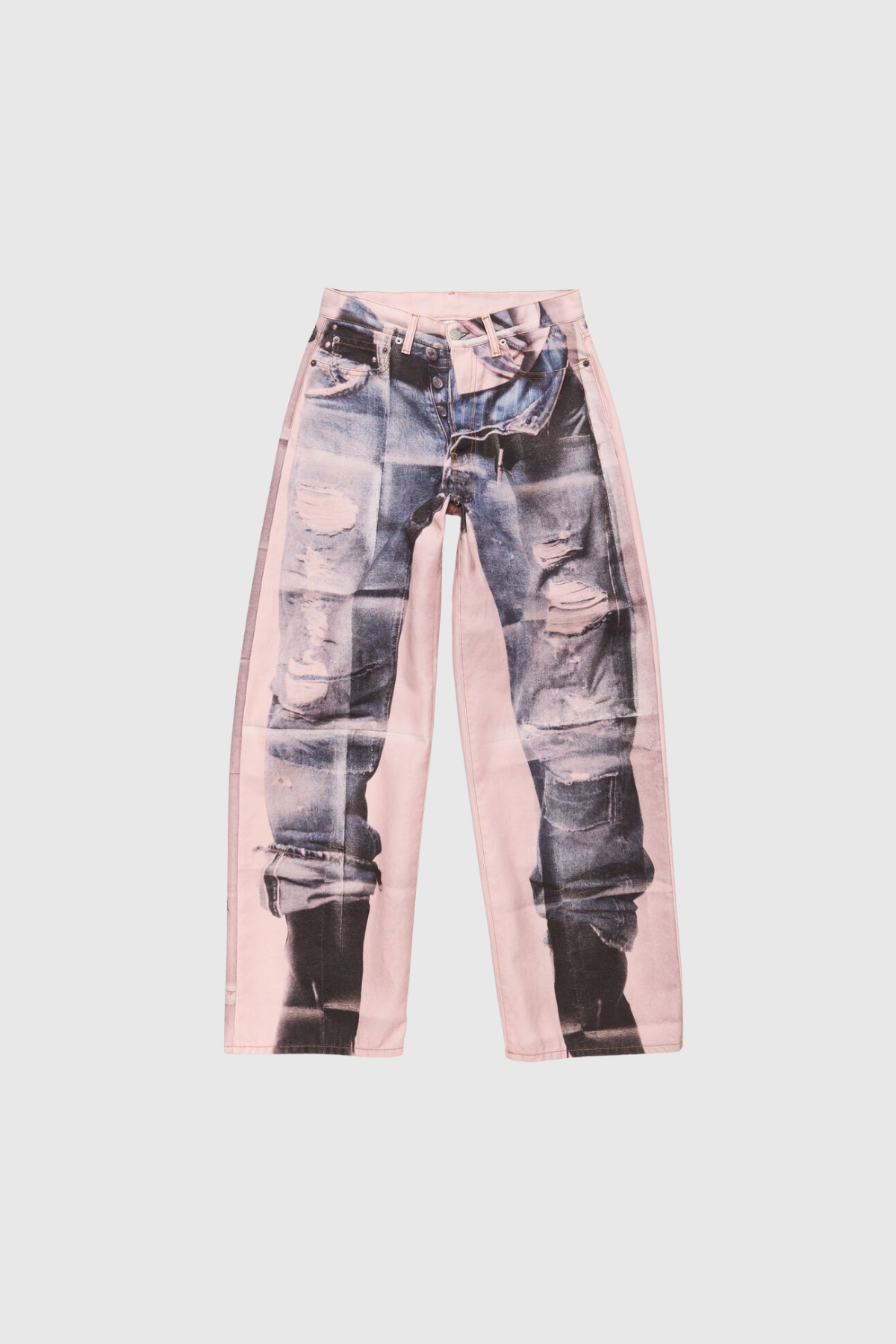 Karsen Asymmetric Print Jeans