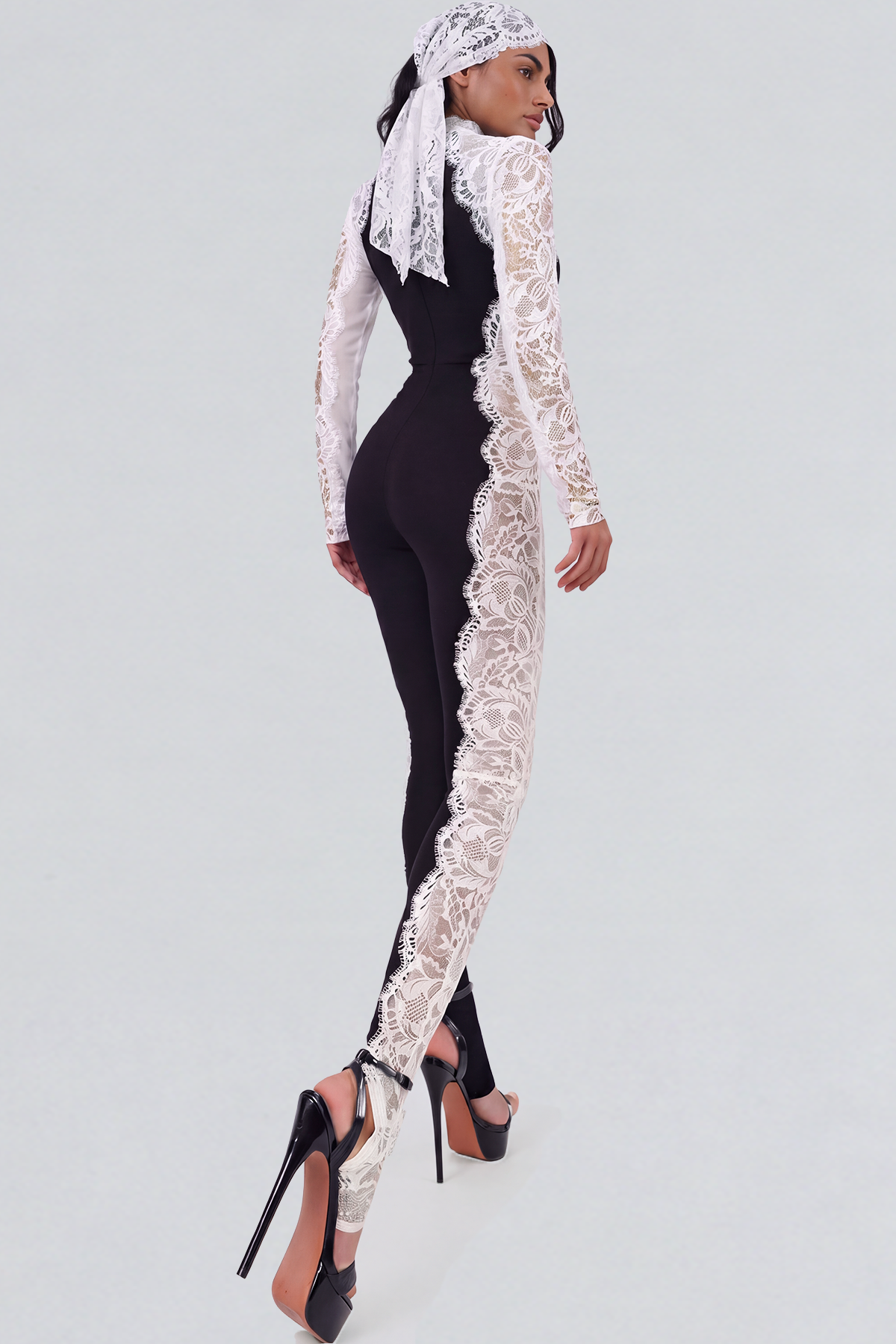 Karston Long Sleeve Lace Jumpsuit