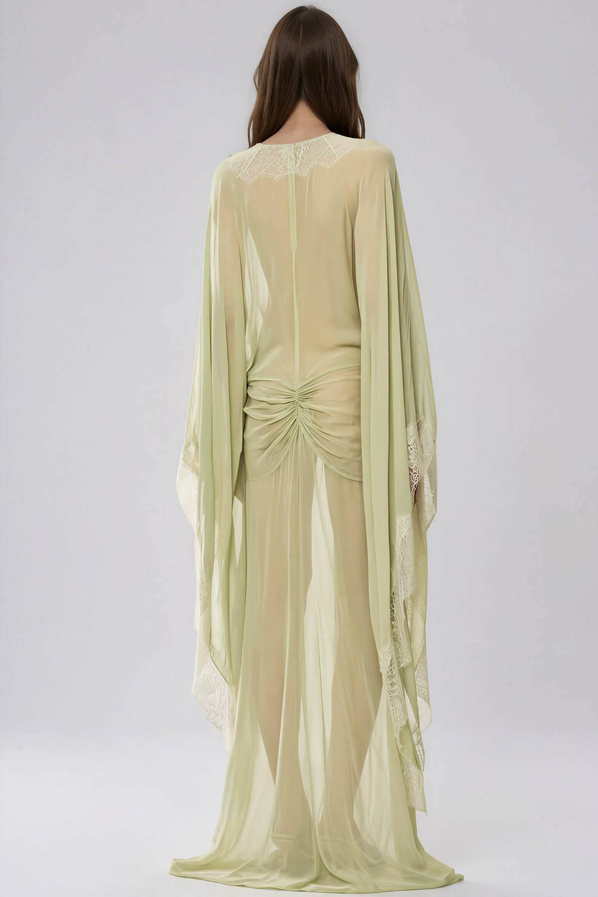 Kasani Long Sleeve Mesh Maxi Dress