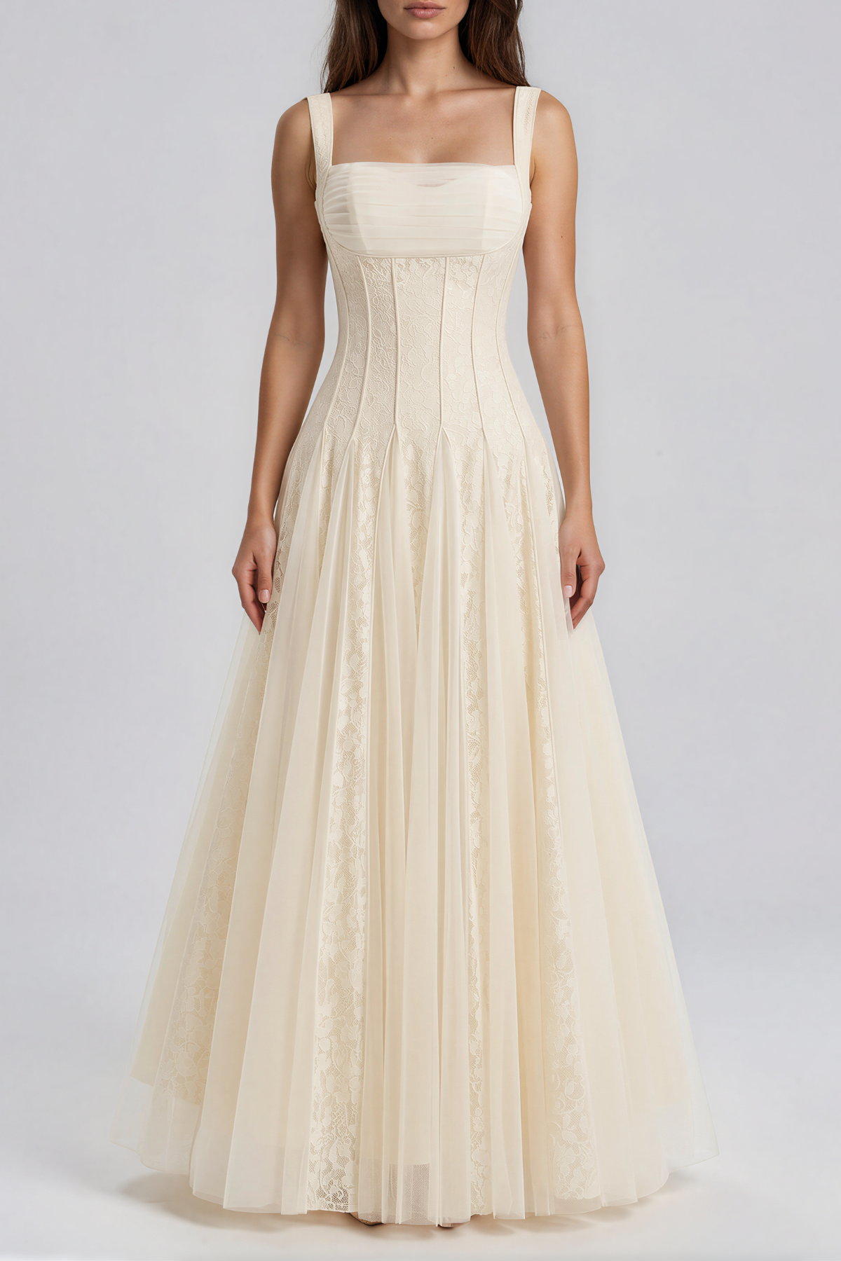 Kashton Lace Flared Maxi Dress