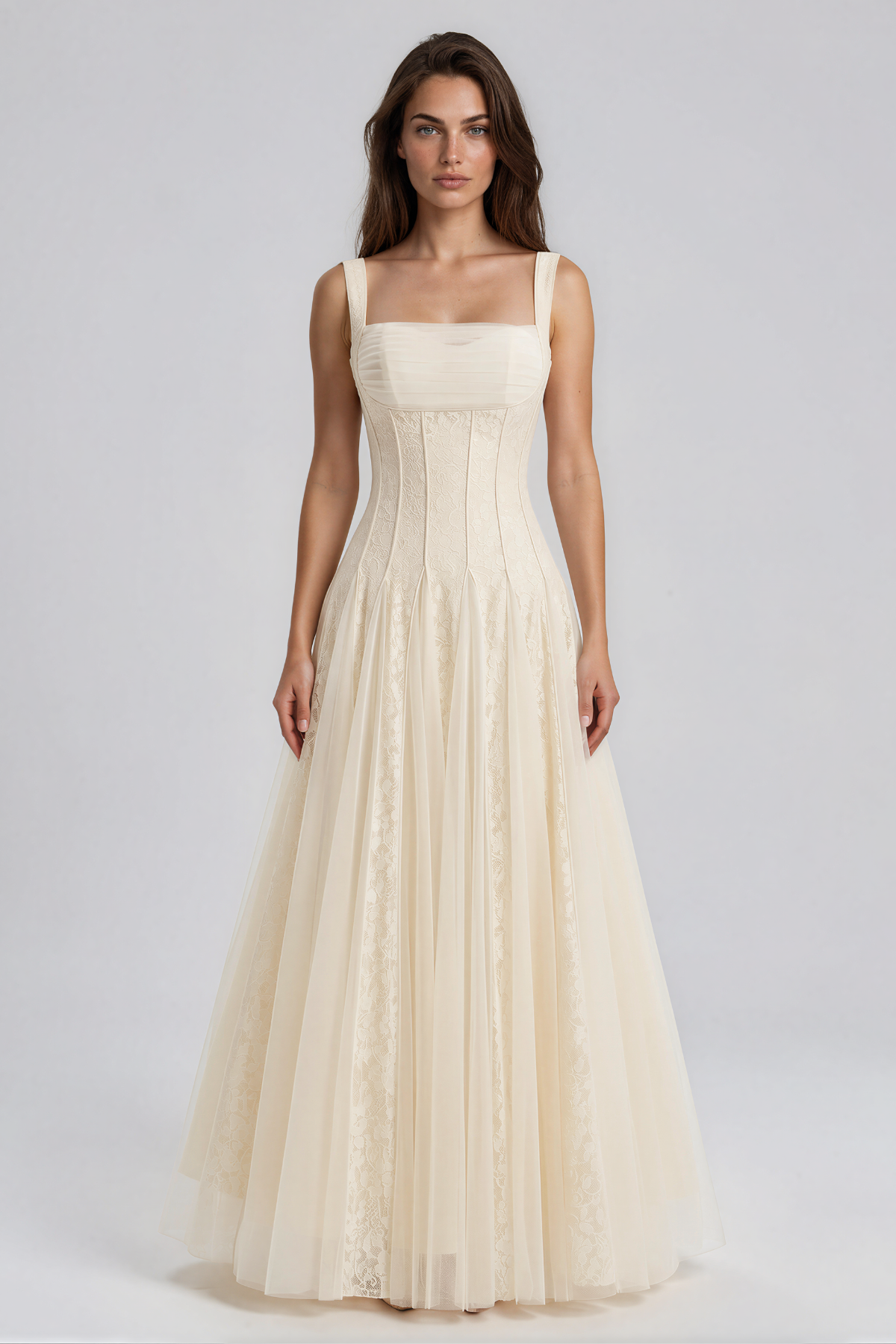 Kashton Lace Flared Maxi Dress