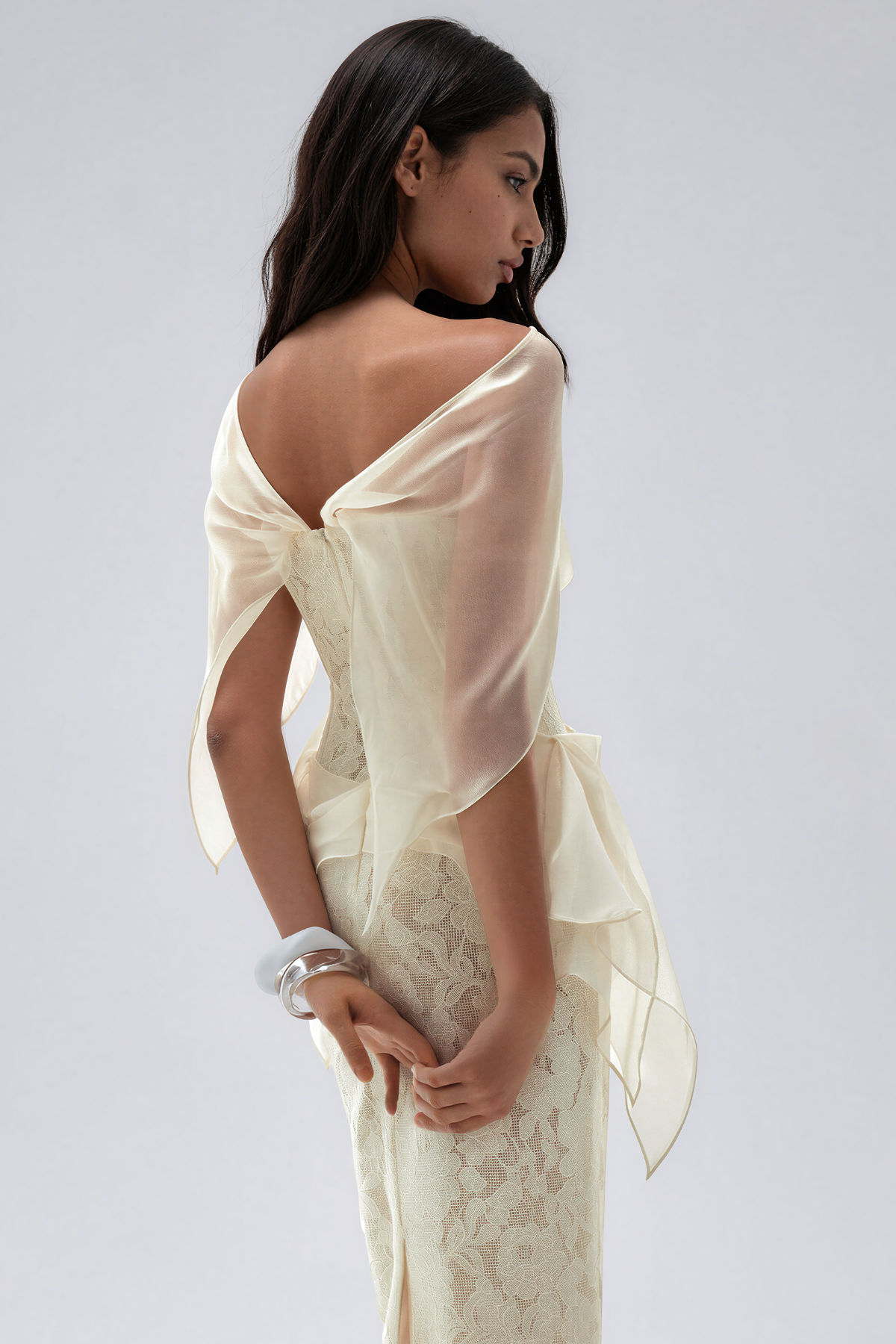 Kass Corset Lace Maxi Dress