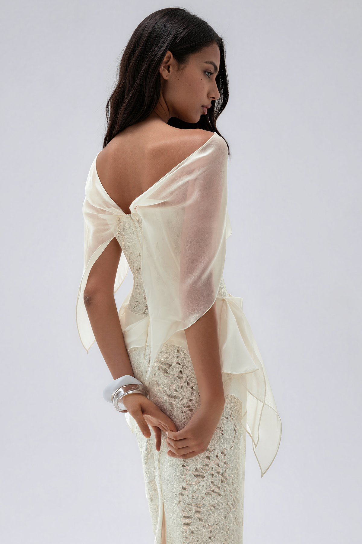 Kass Corset Lace Maxi Dress