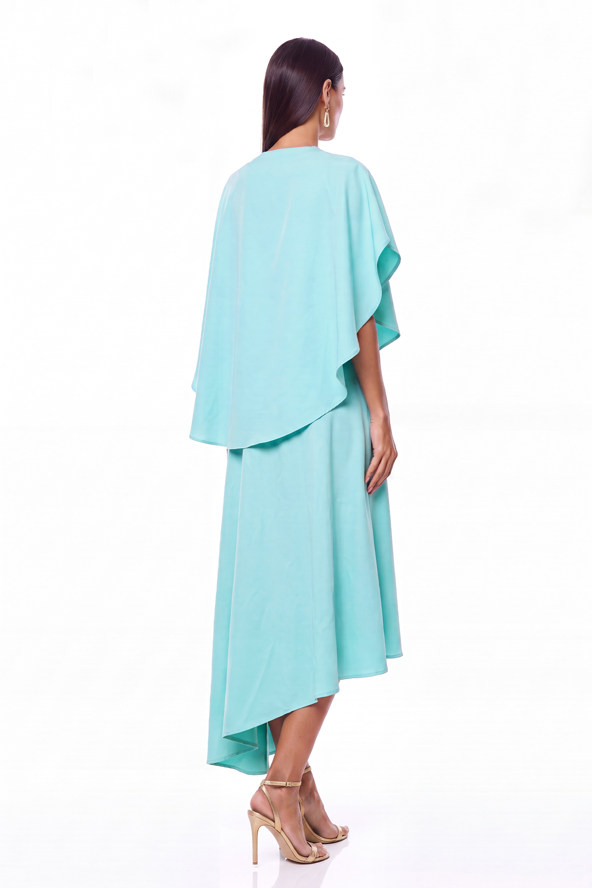 Katashi Asymmetric Draped Skirt Set