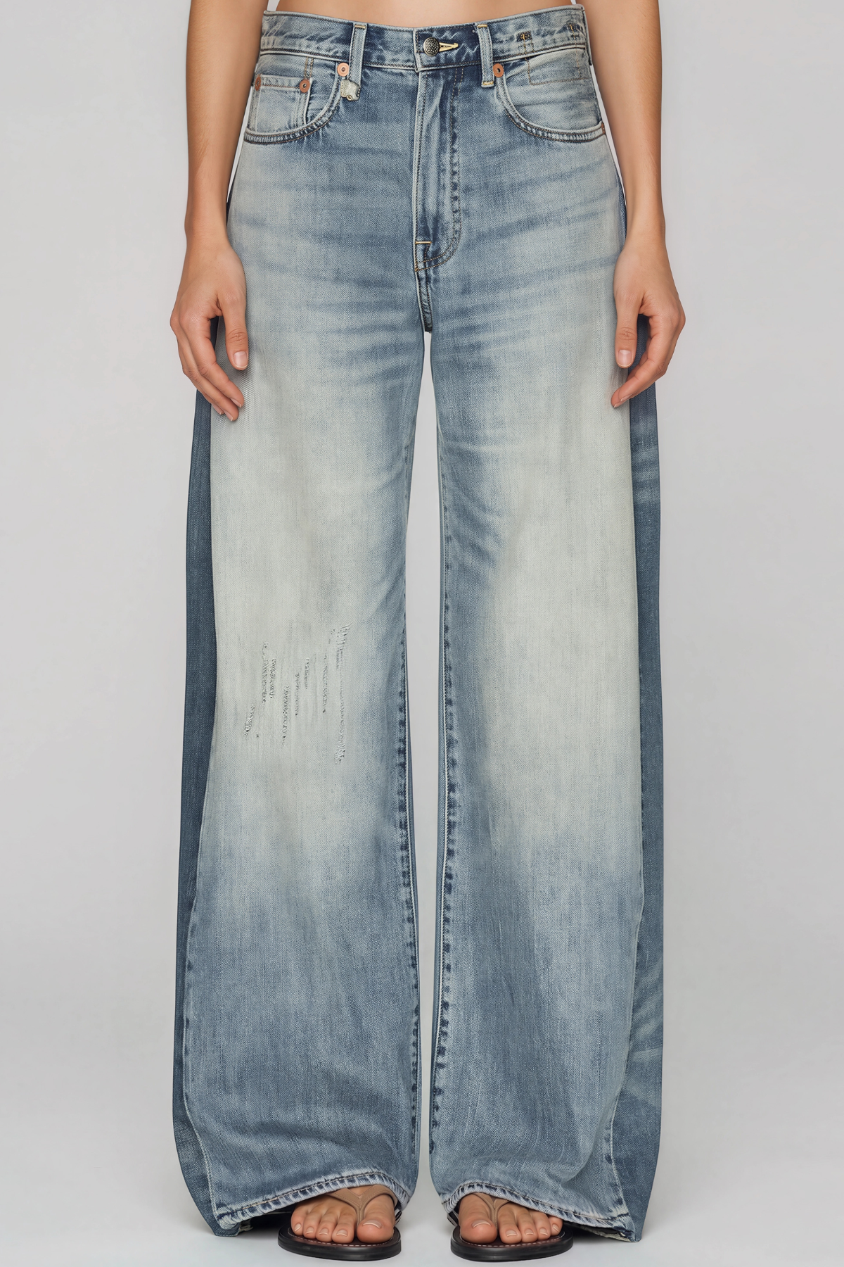 Kateisha Bleanched Straight Jeans