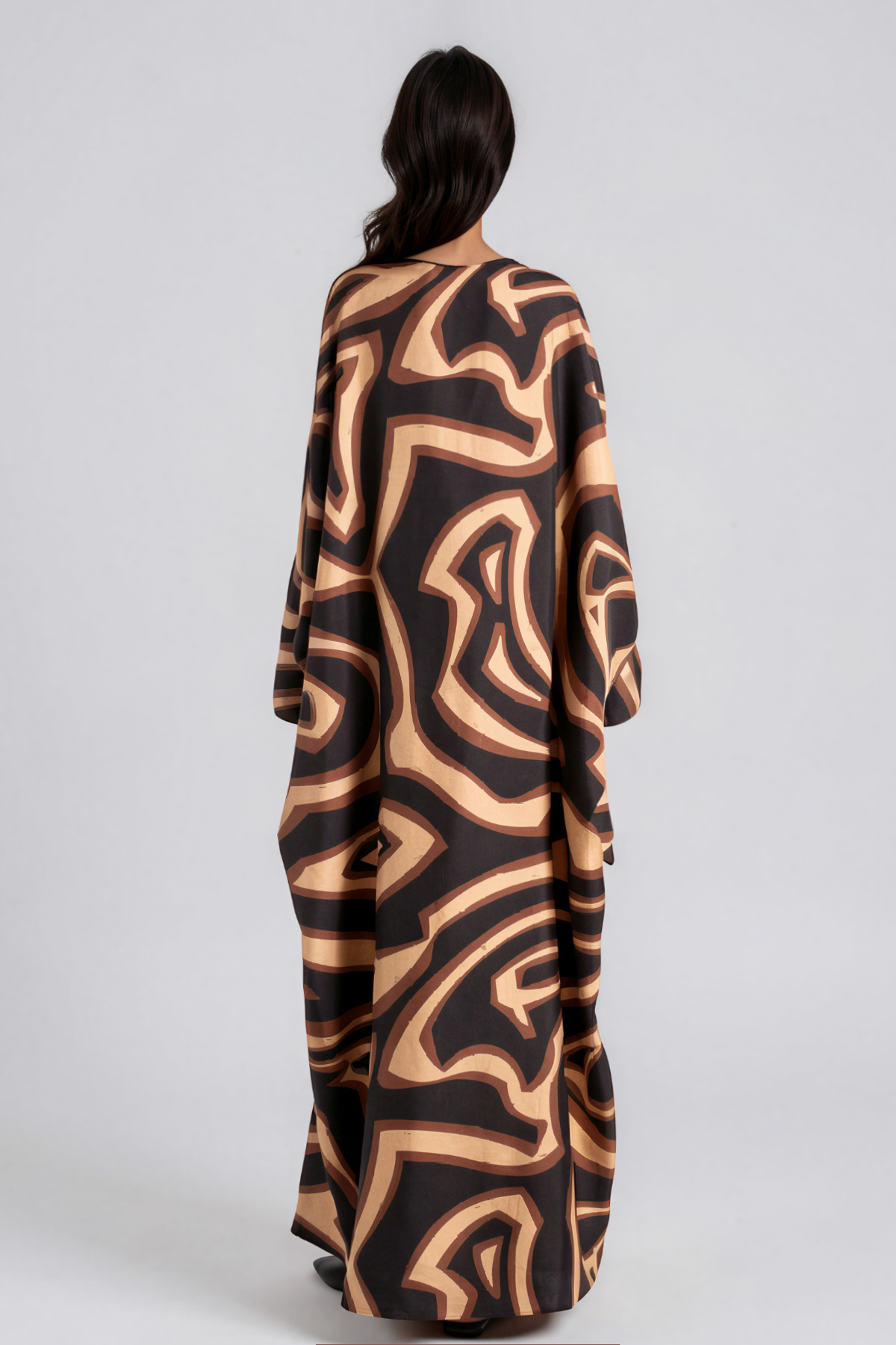 Katelin Long Sleeve Print Maxi Dress