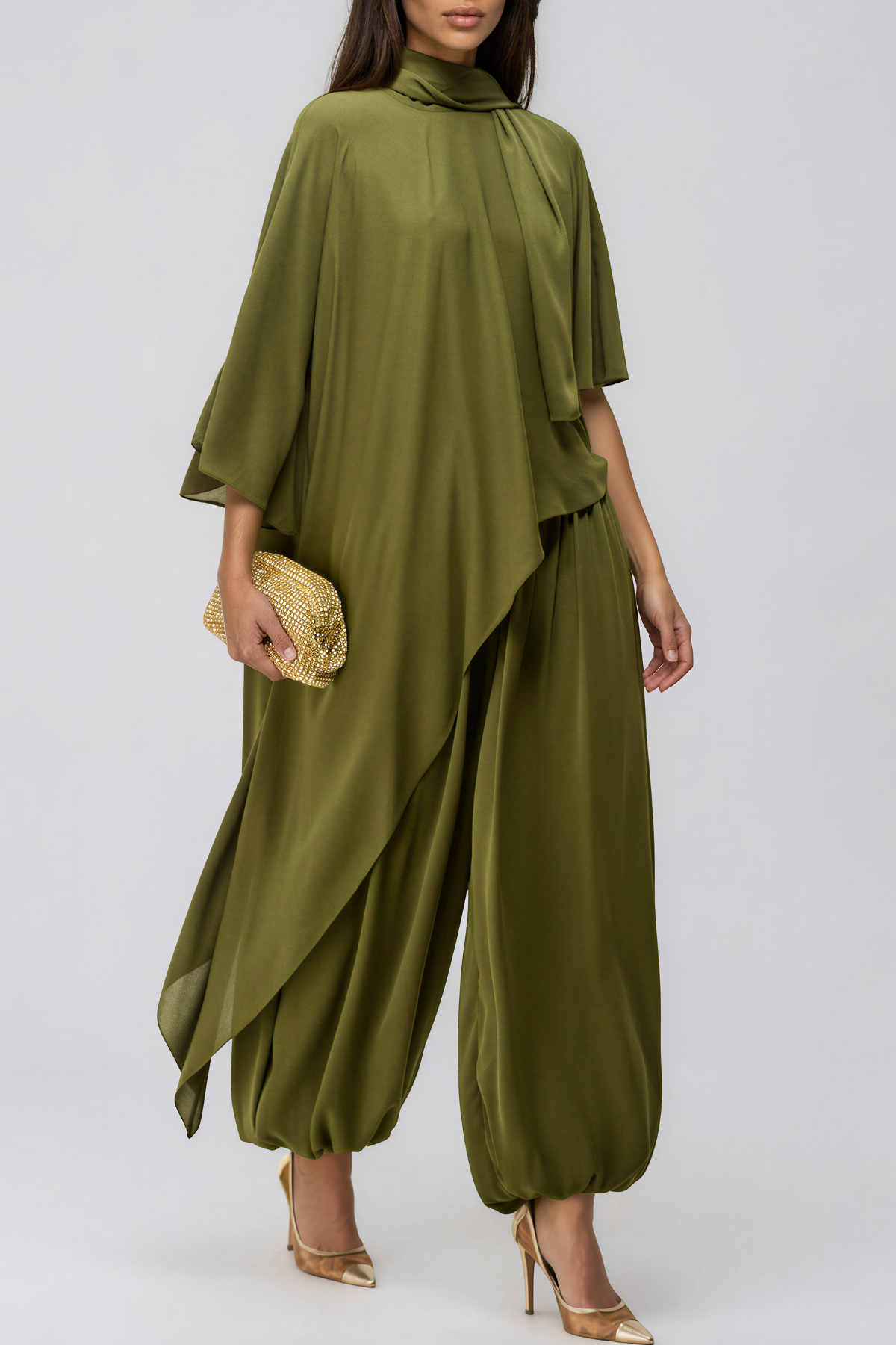 Katen Asymmetric Ruch Pants Set